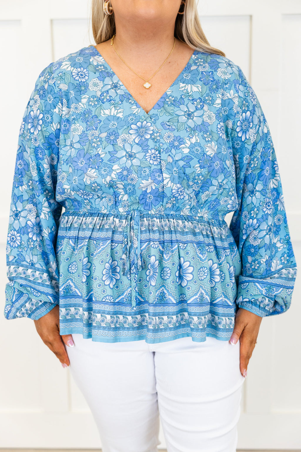 Looking Around For You Top, Blue