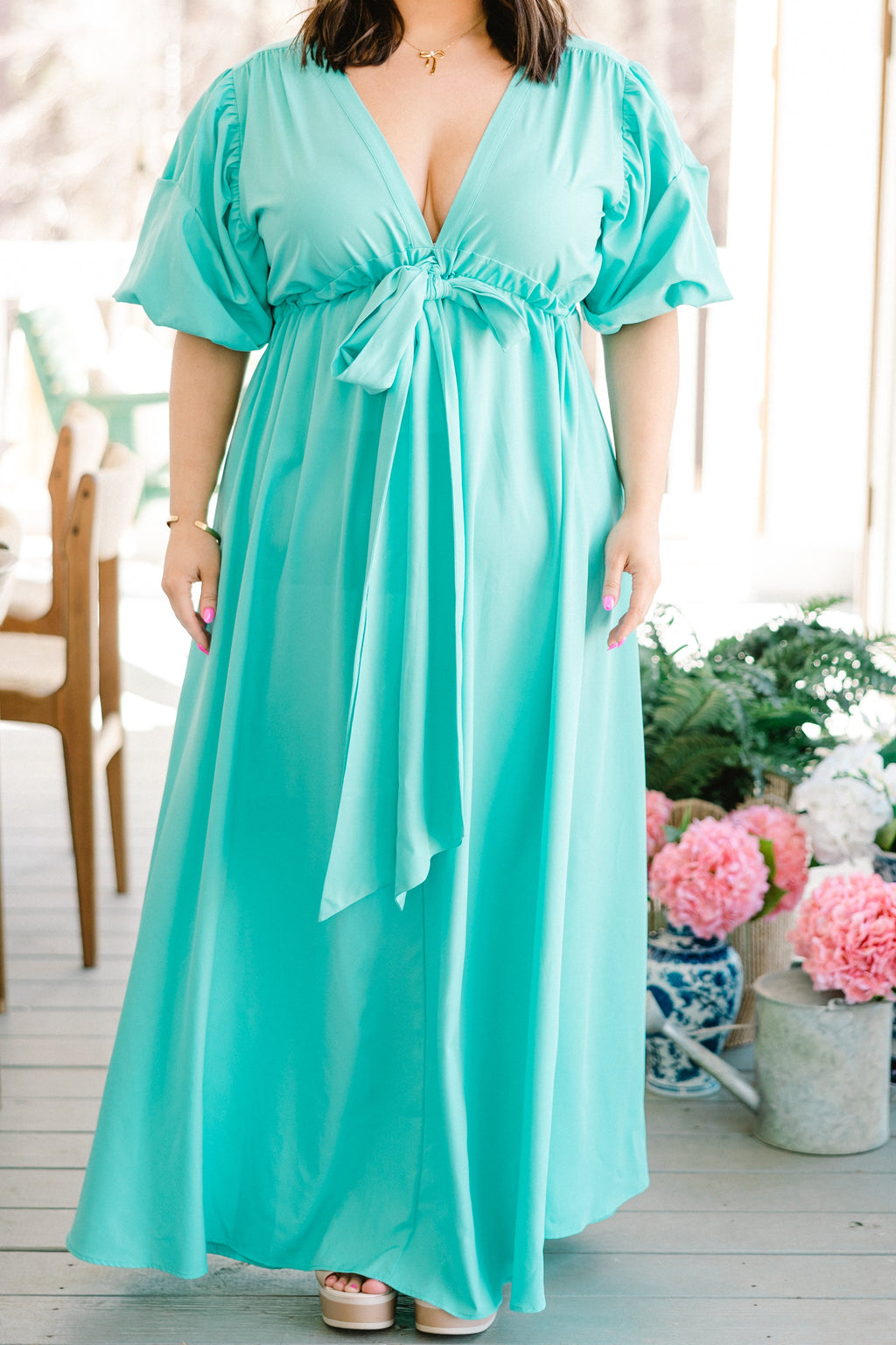Looking At Me Maxi Dress, Seafoam