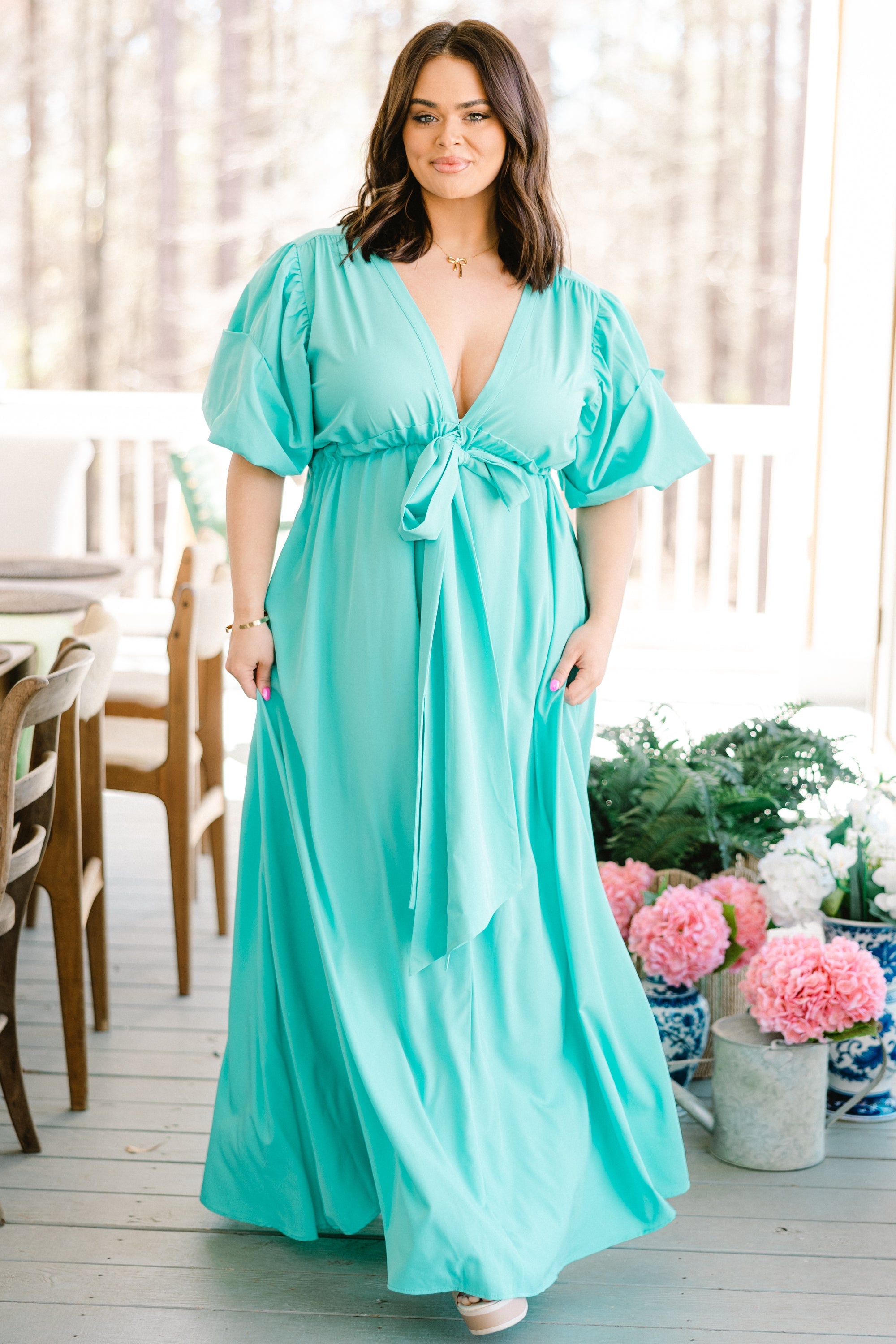 Looking At Me Maxi Dress, Seafoam