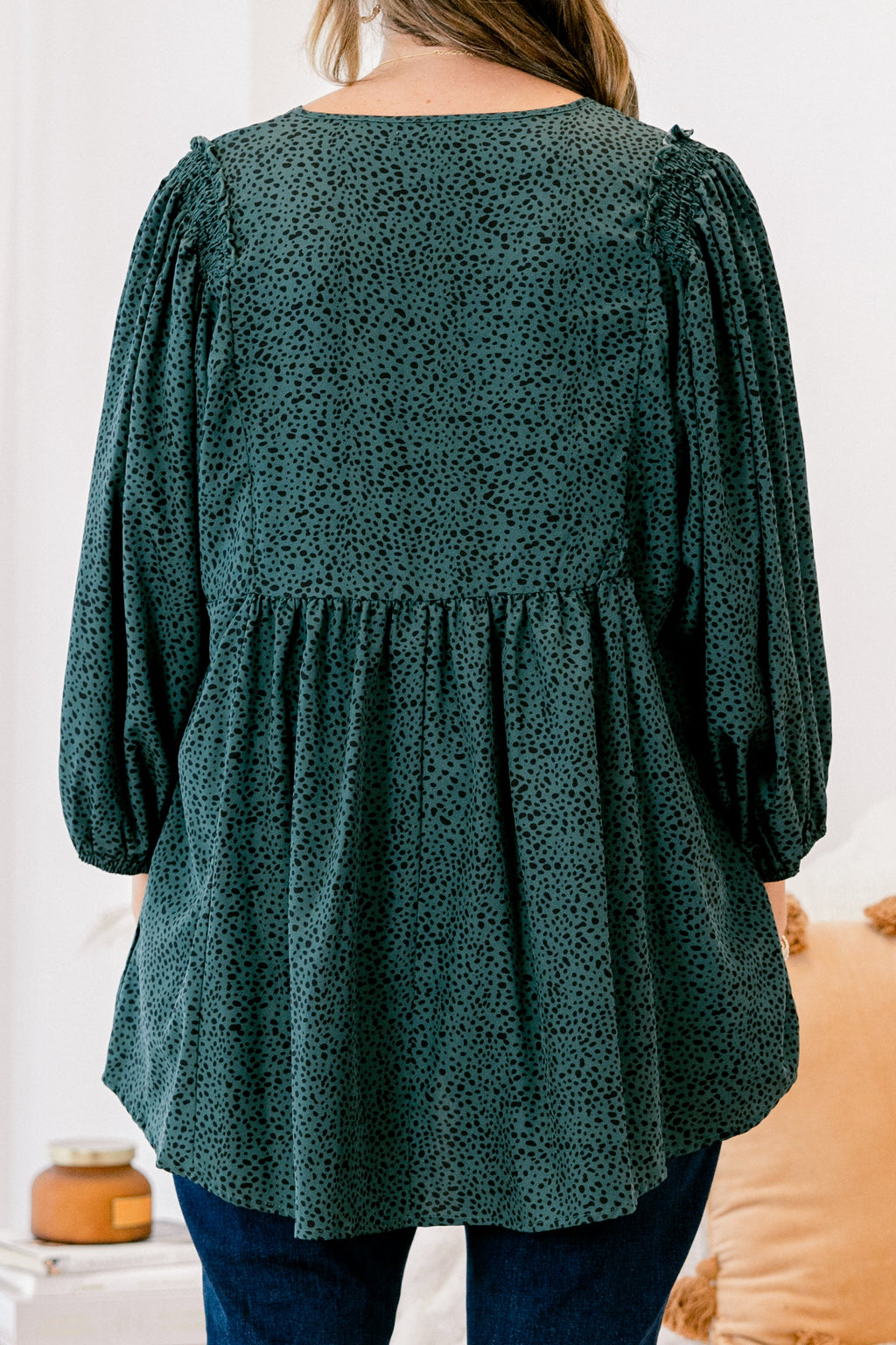 Looking For A Message Top, Green