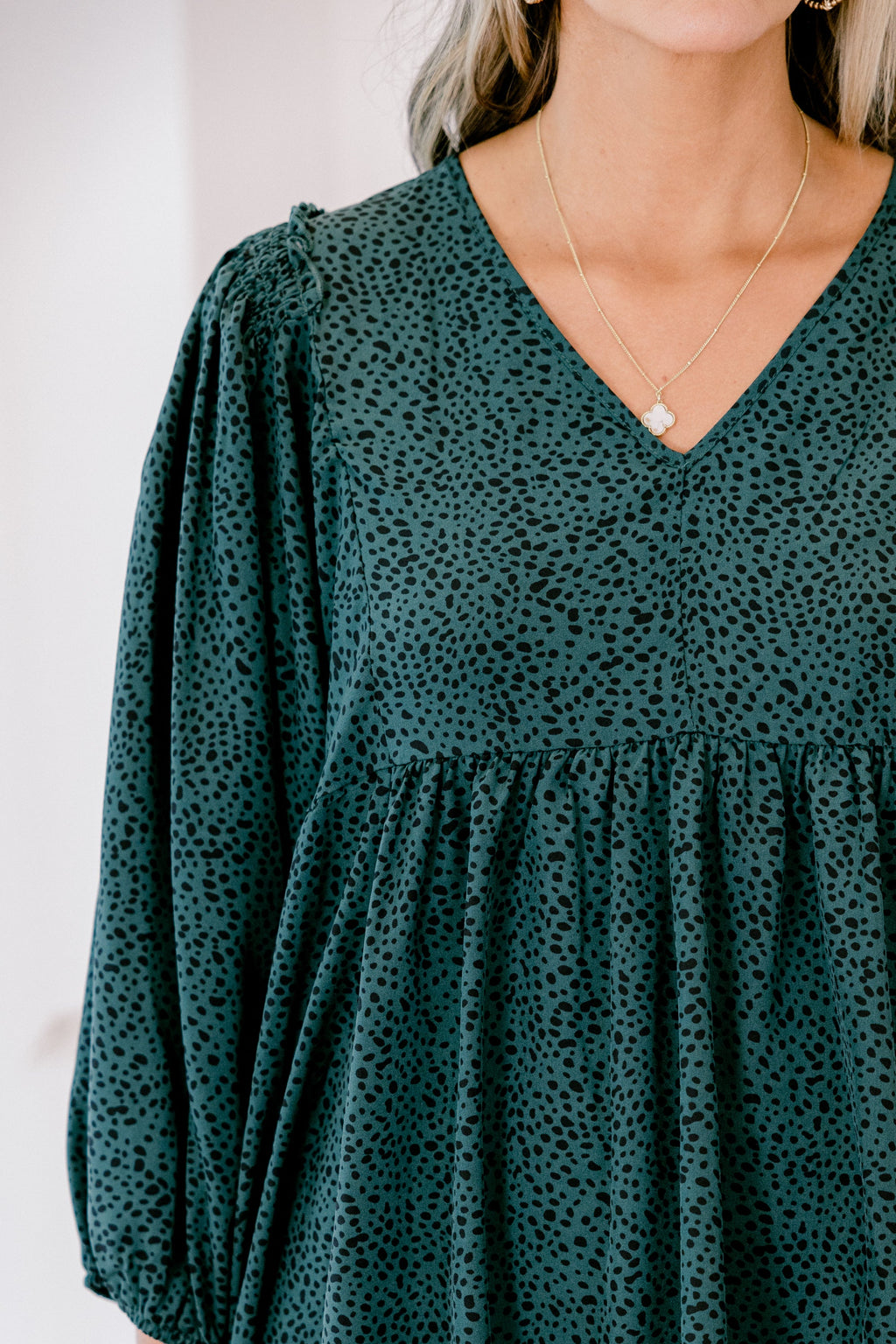 Looking For A Message Top, Green