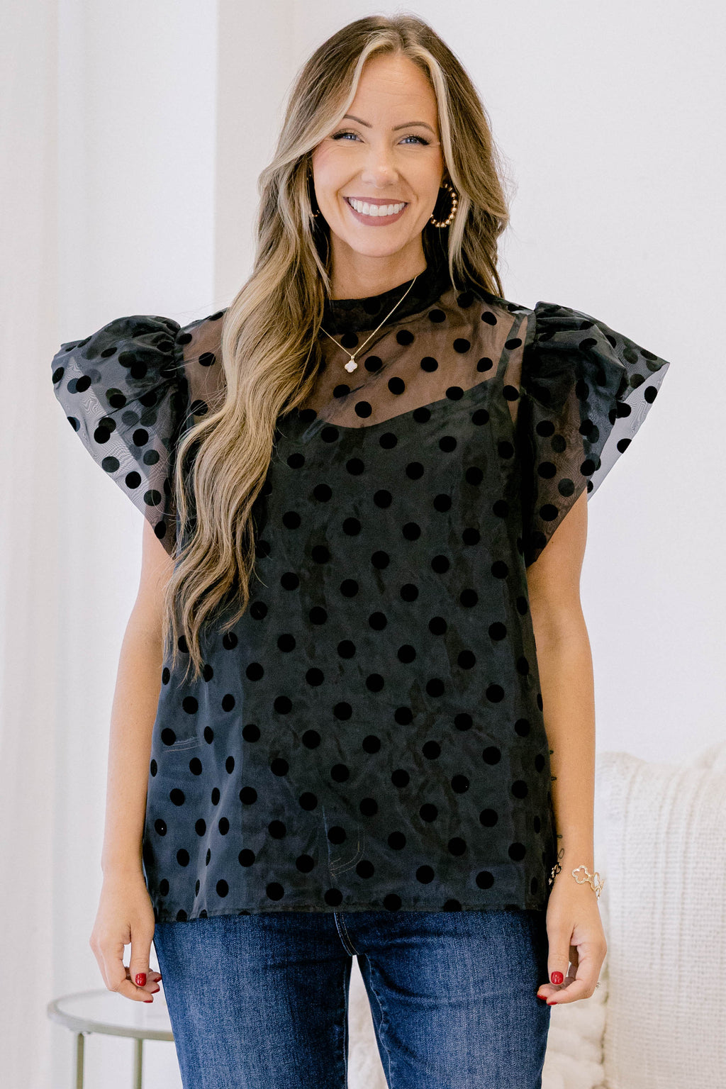 Lost In The World Blouse, Black