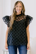 Lost In The World Blouse, Black