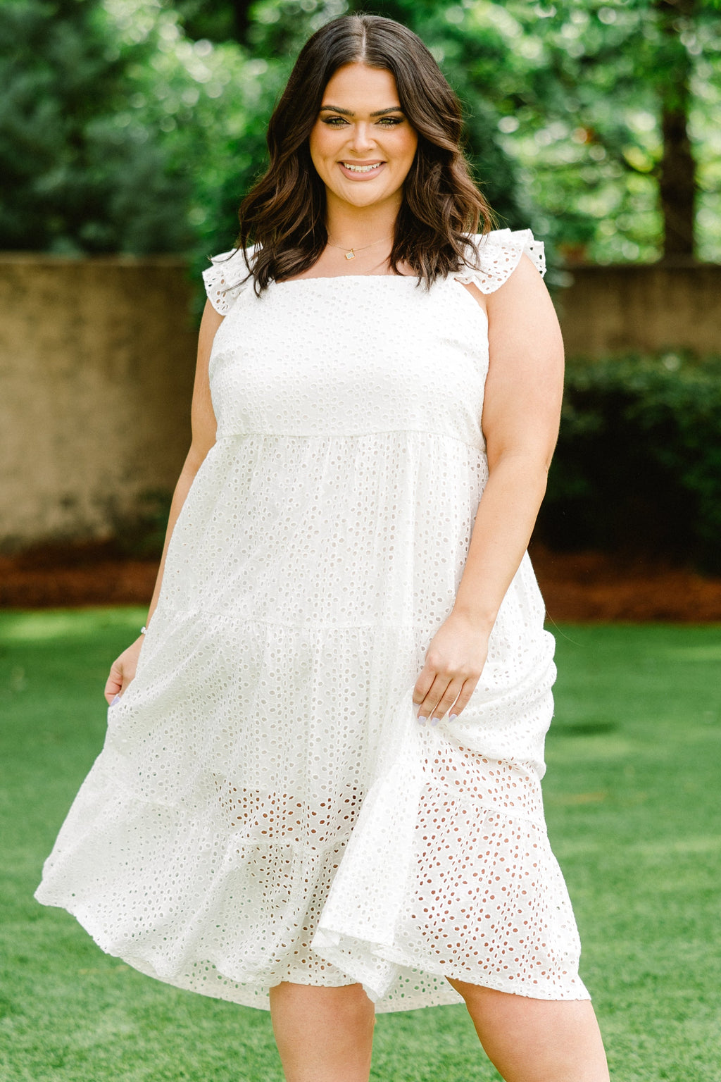 Lots To Love Dress, White