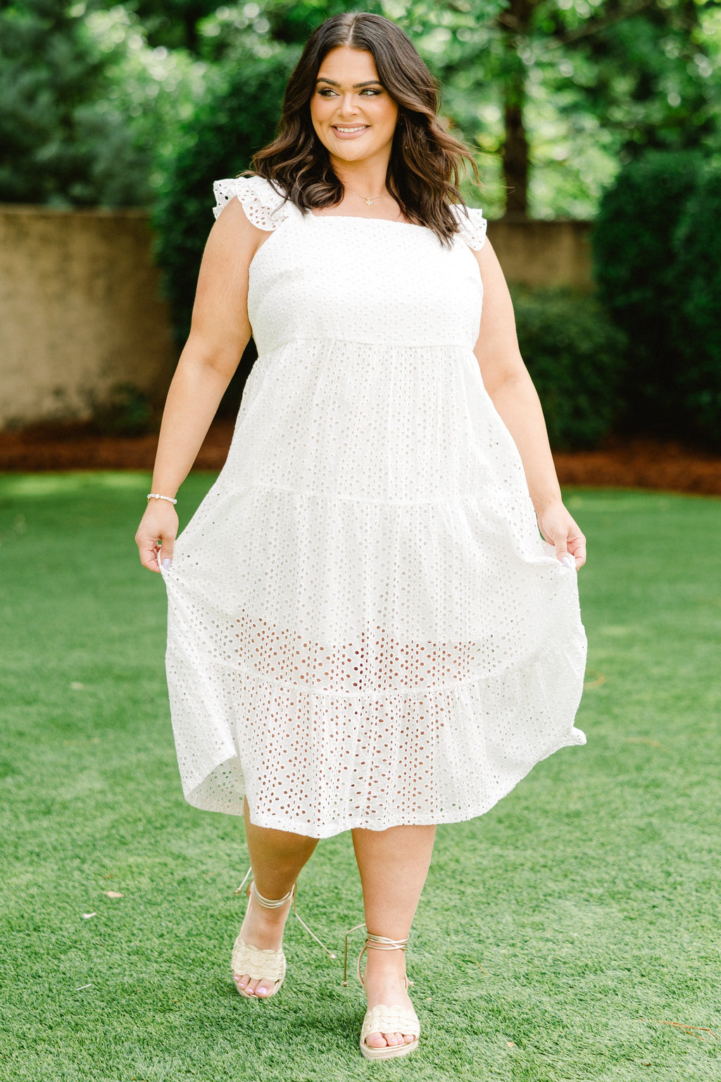 Lots To Love Dress, White