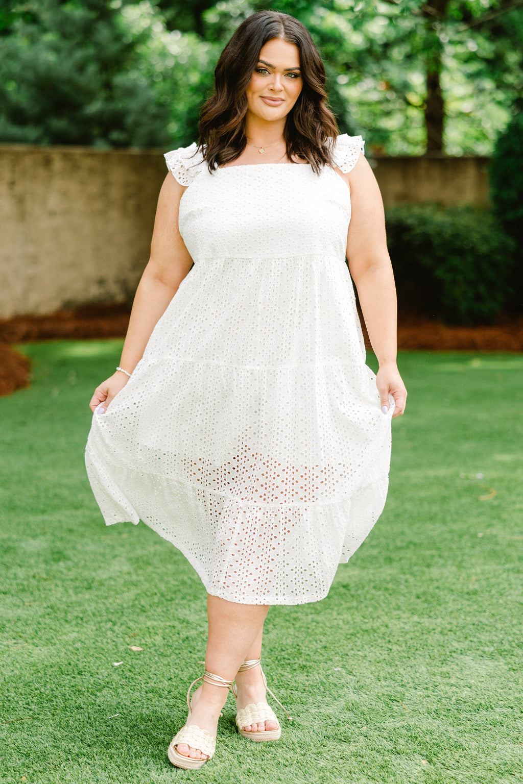 Lots To Love Dress, White