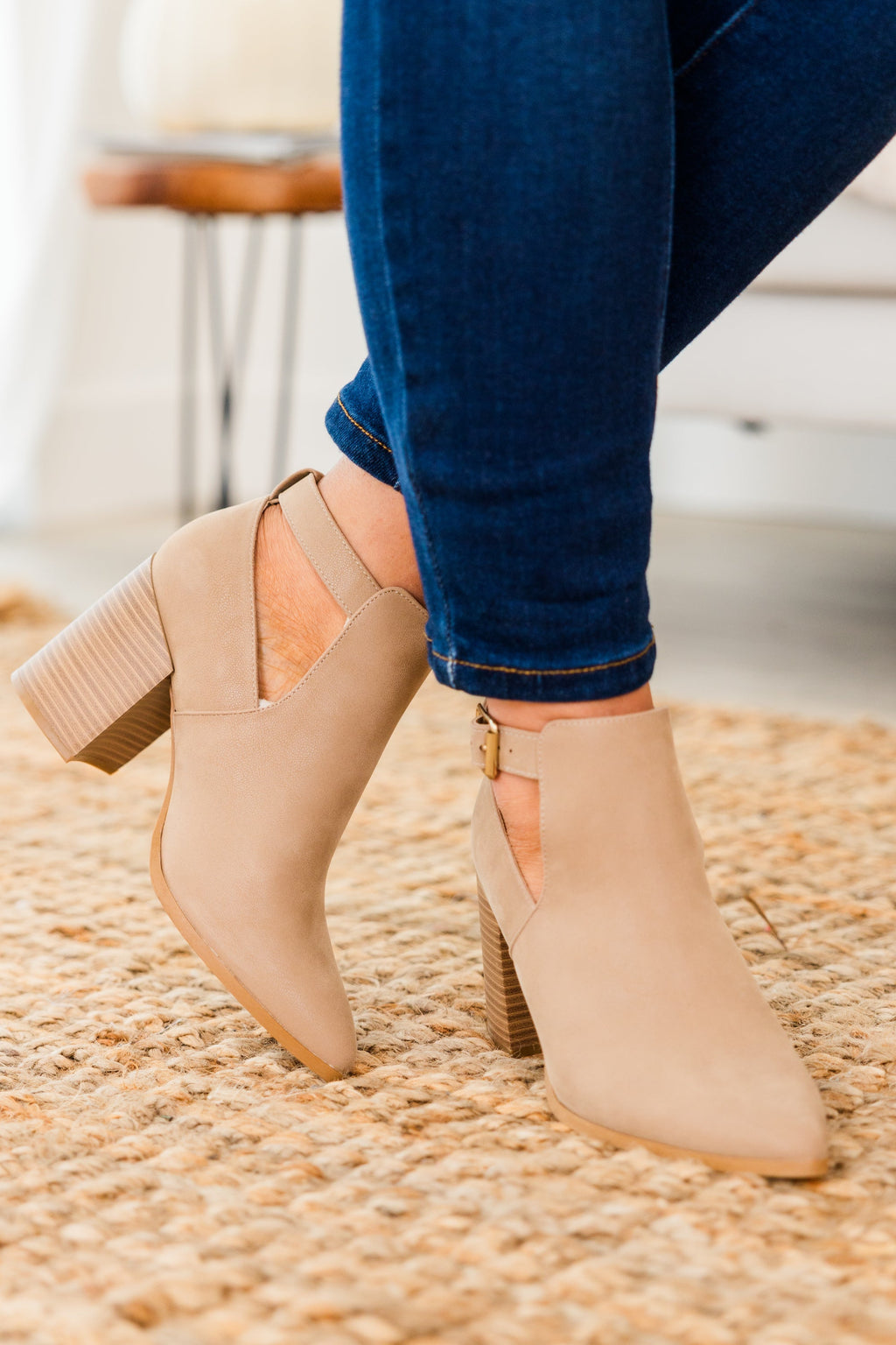 Lost Your Chance Booties, Taupe