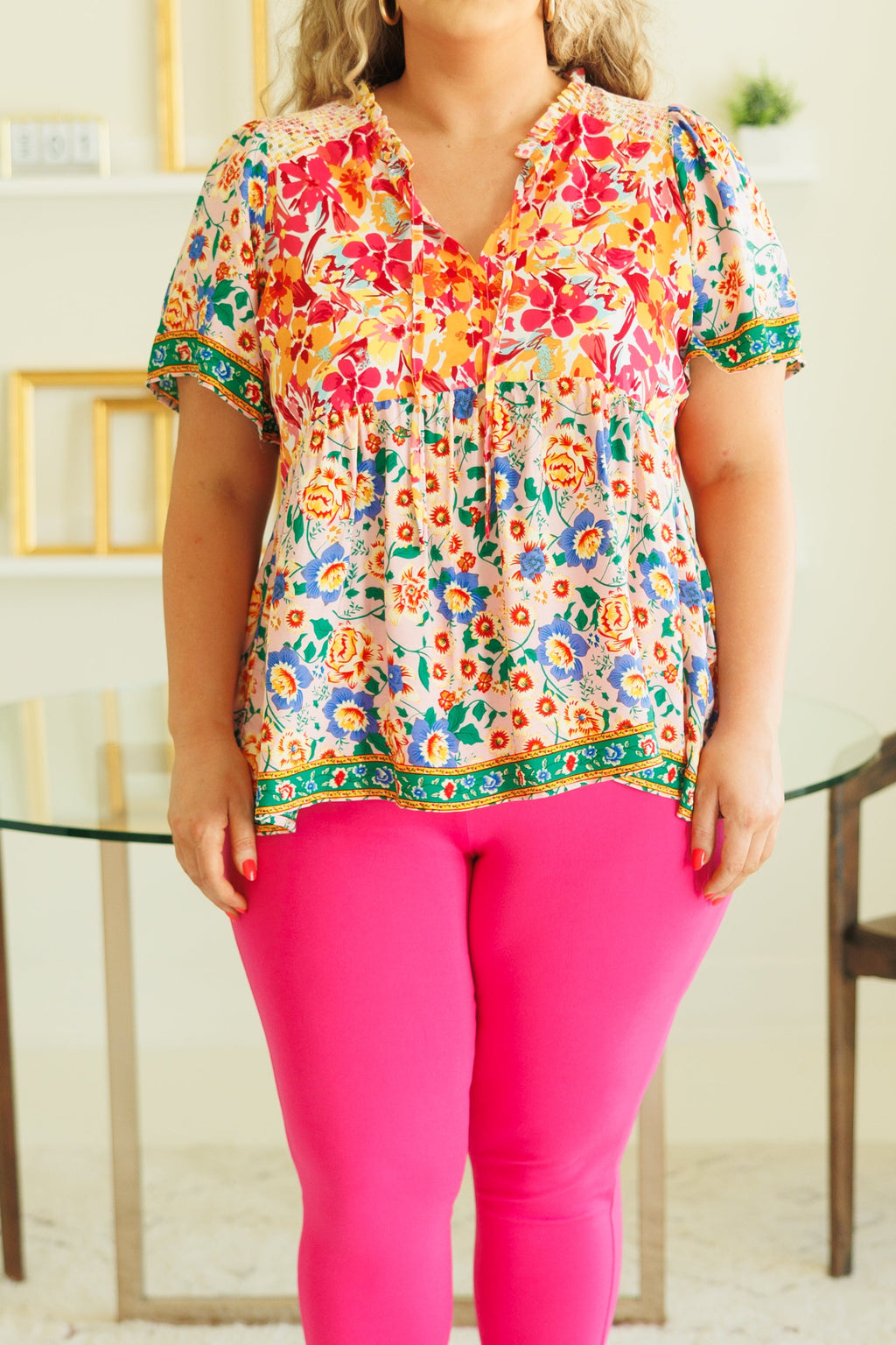 Love And Be Loved By Me Top, Pink Mix