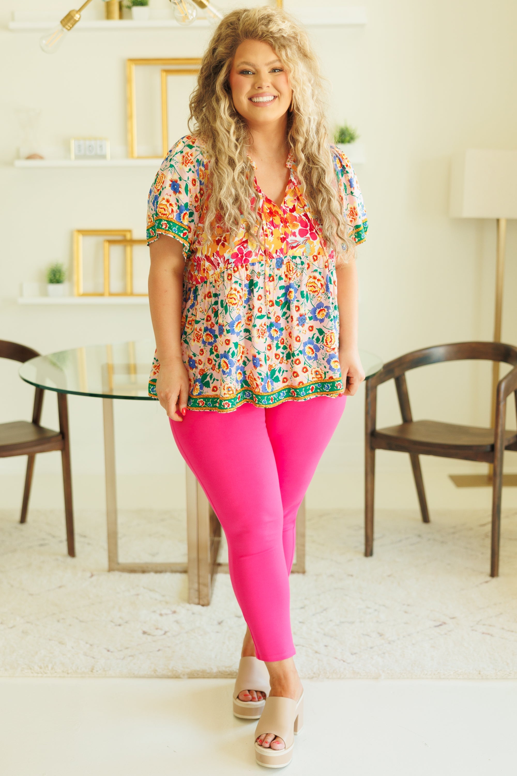 Love And Be Loved By Me Top, Pink Mix