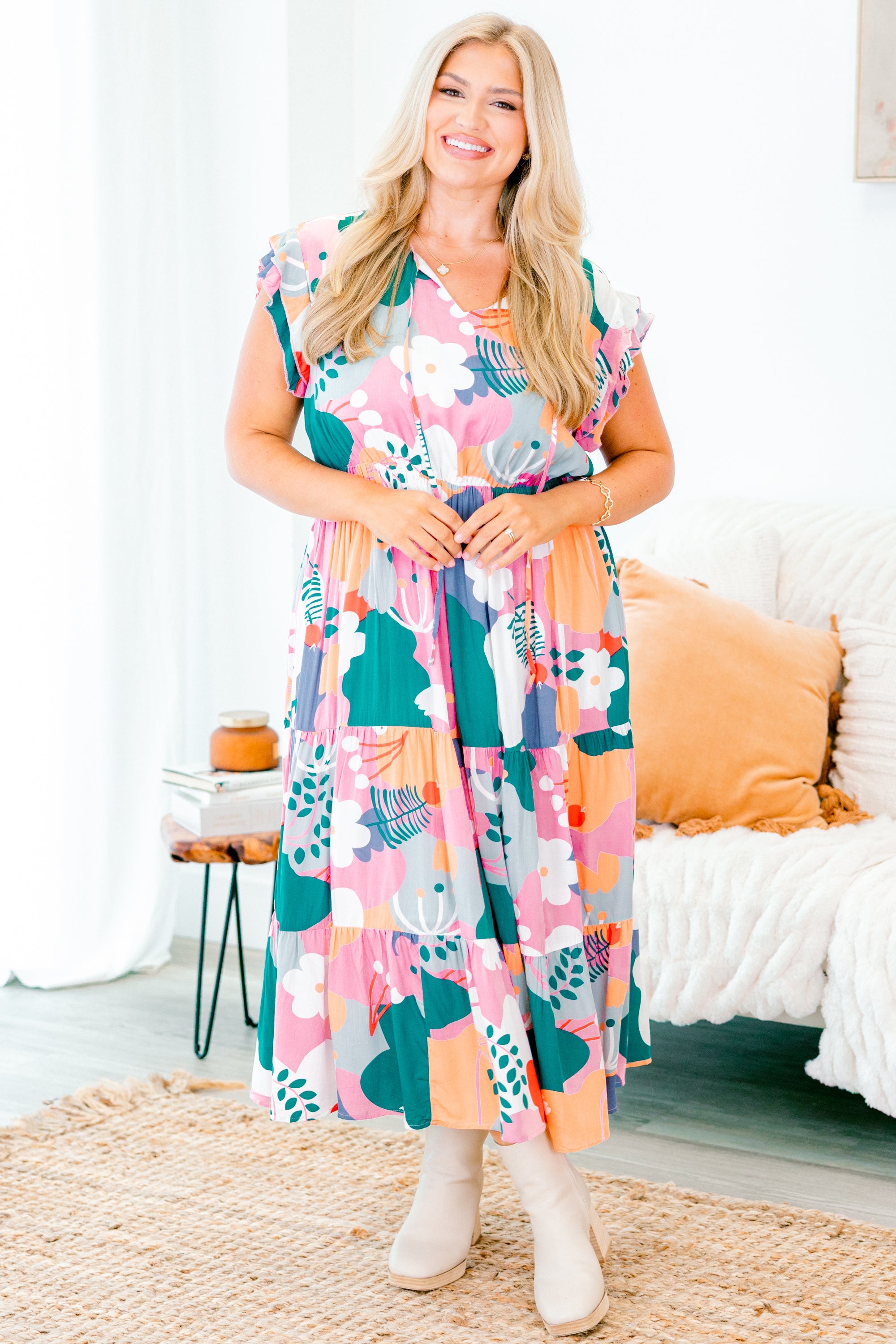 Love And Care Dress, Pink