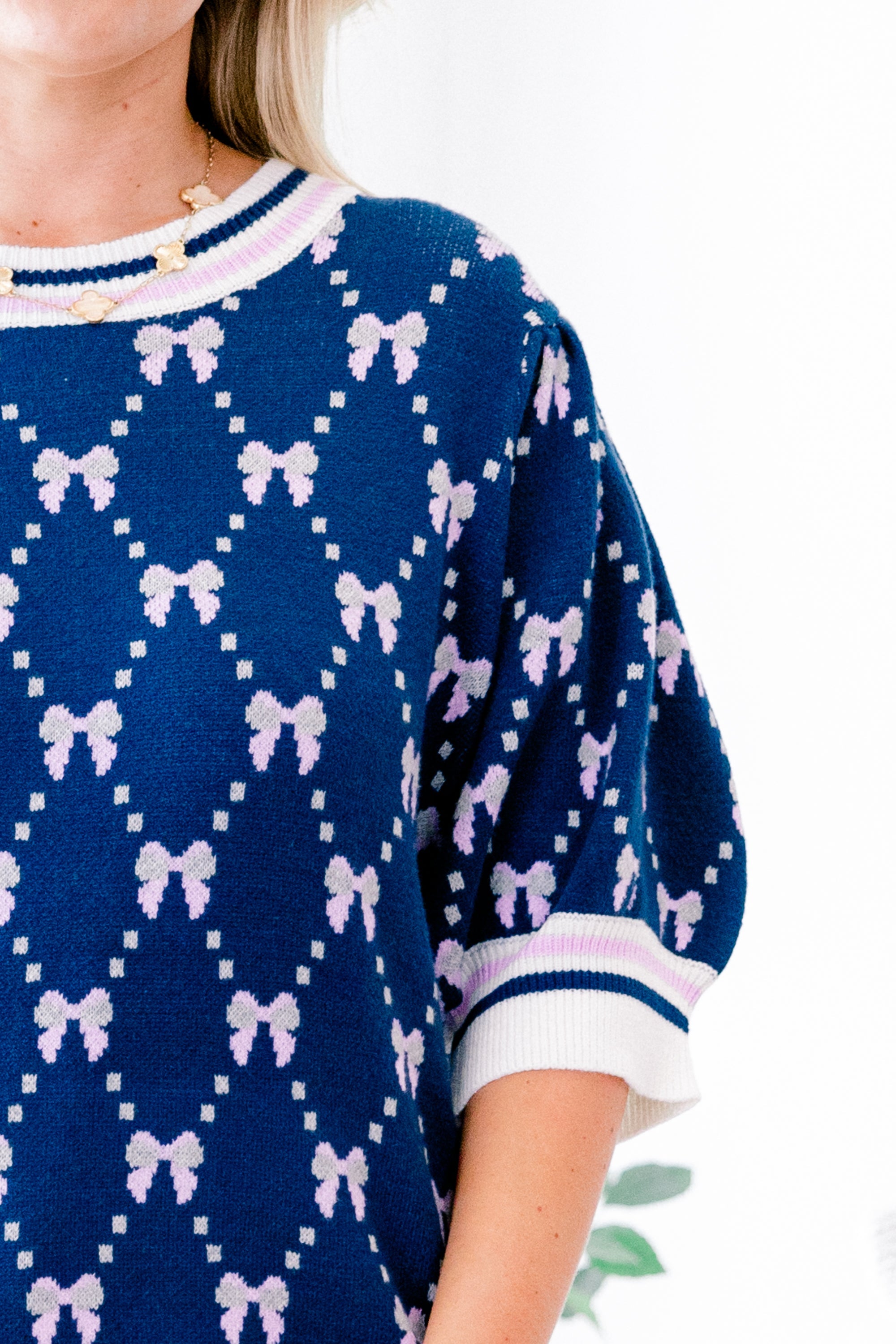Love And Life Sweater, Navy Blue