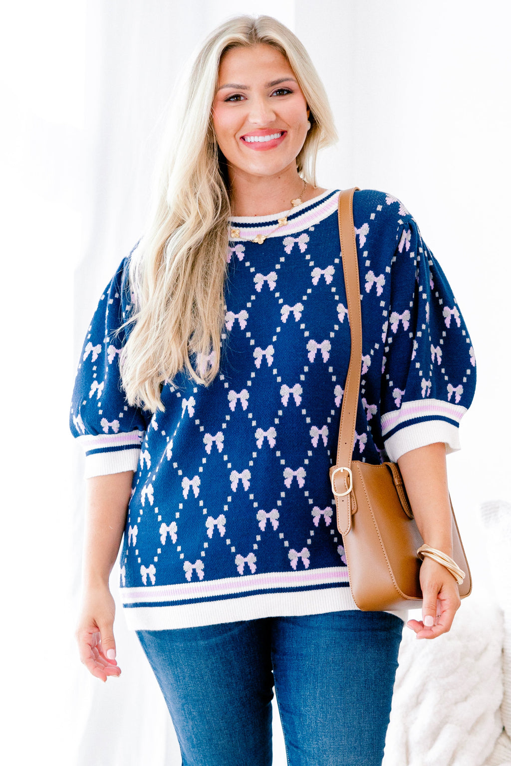 Love And Life Sweater, Navy Blue