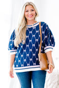 Love And Life Sweater, Navy Blue