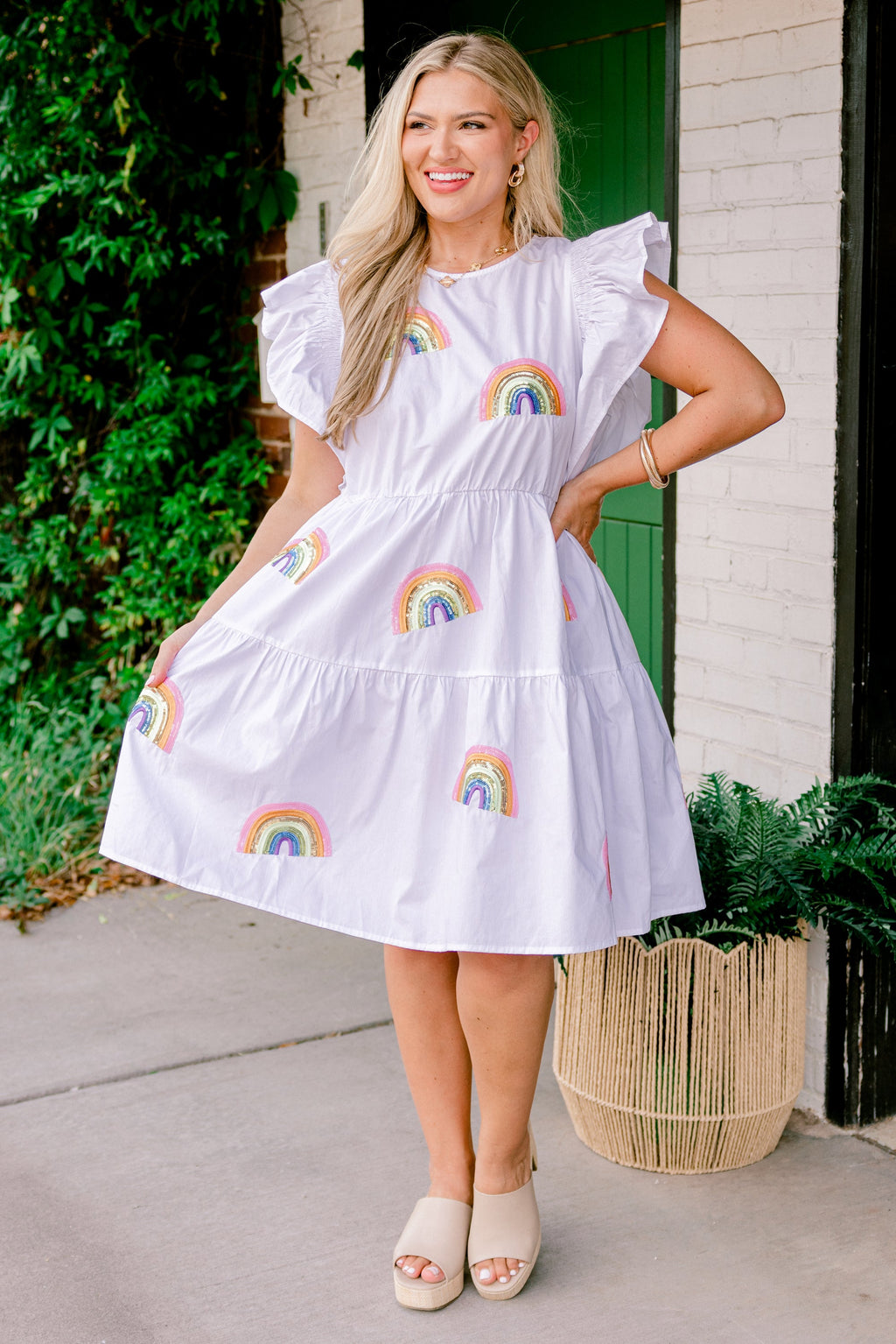 Love And Luck Dress, White