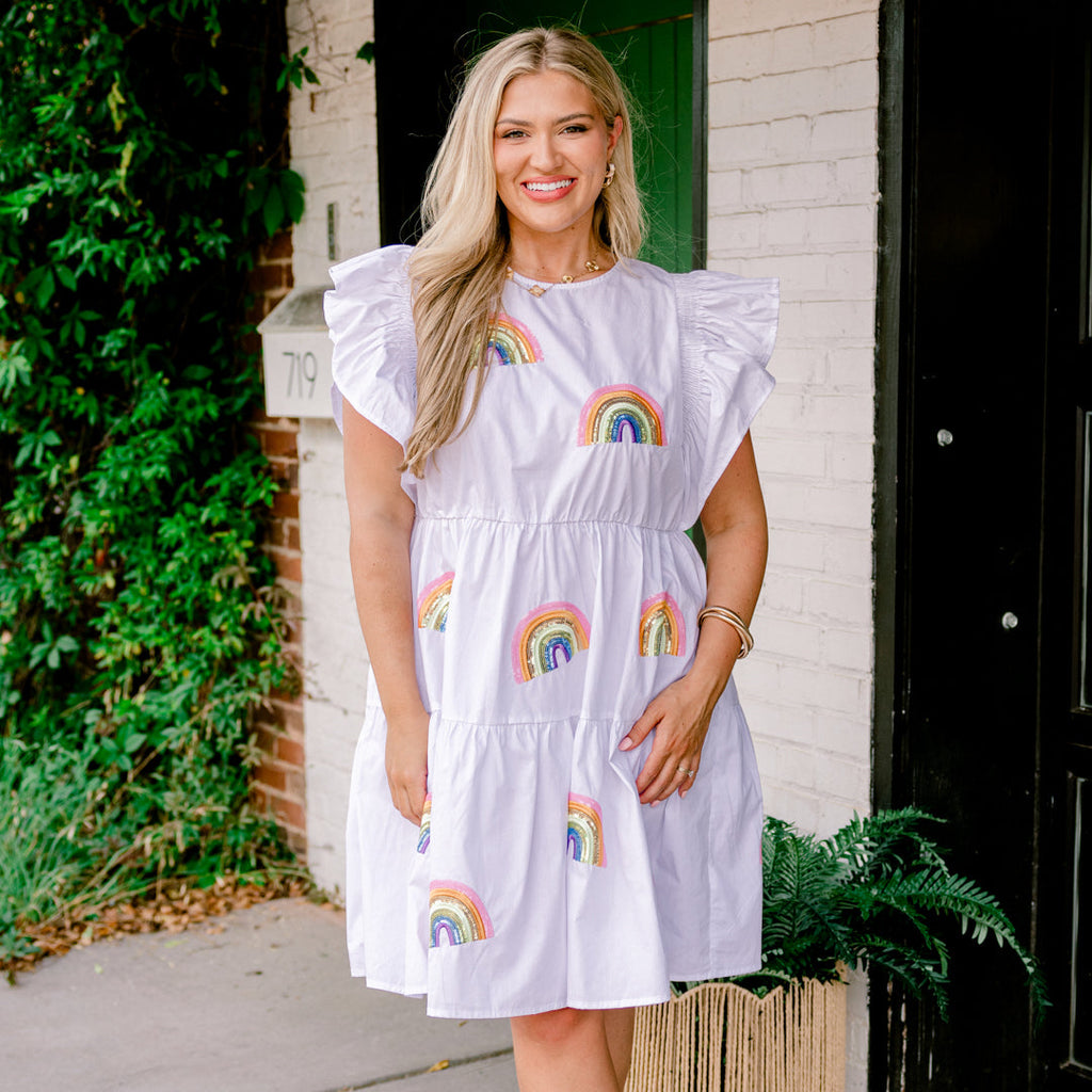 Love And Luck Dress, White