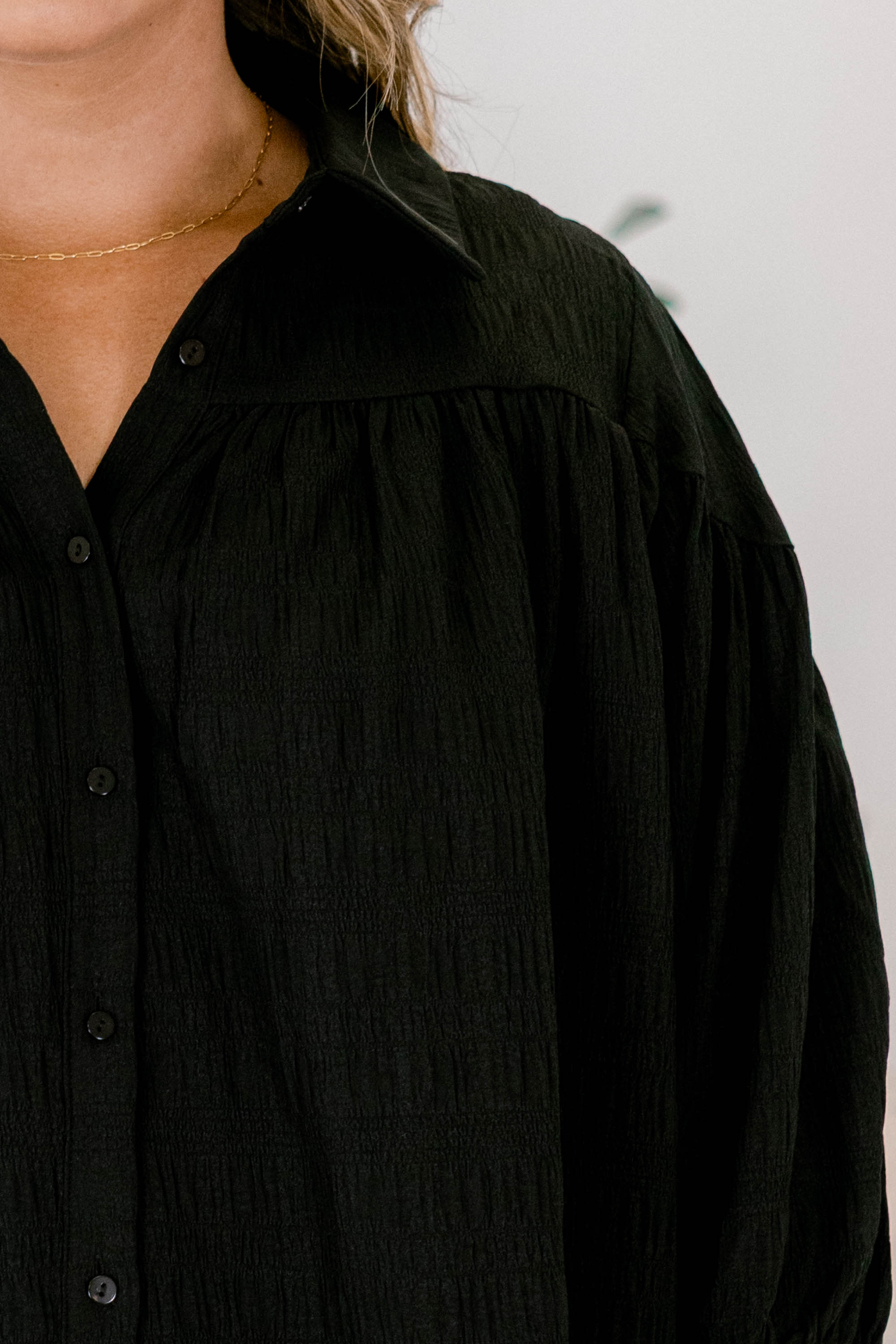 Love Is All Around Blouse, Black