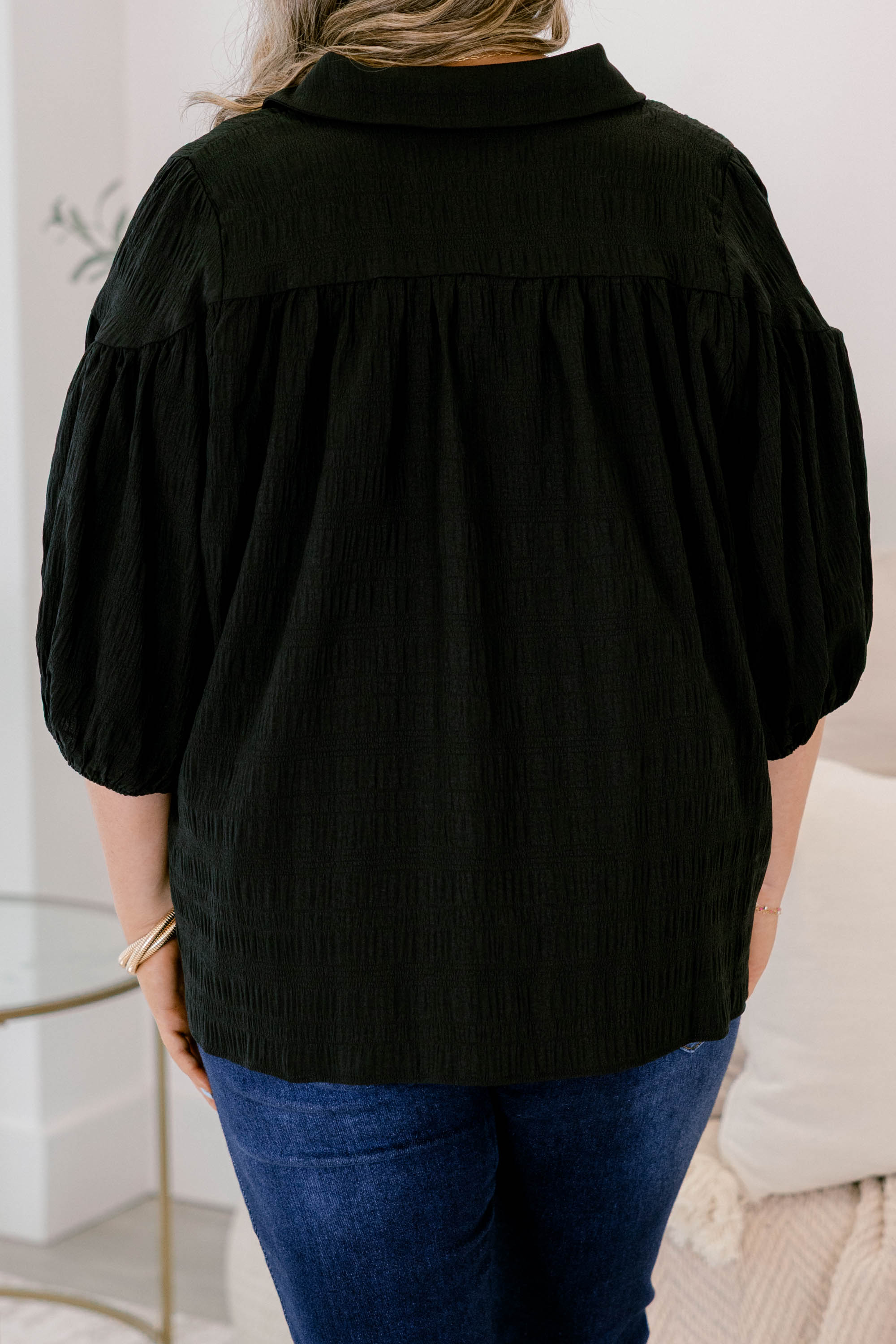Love Is All Around Blouse, Black