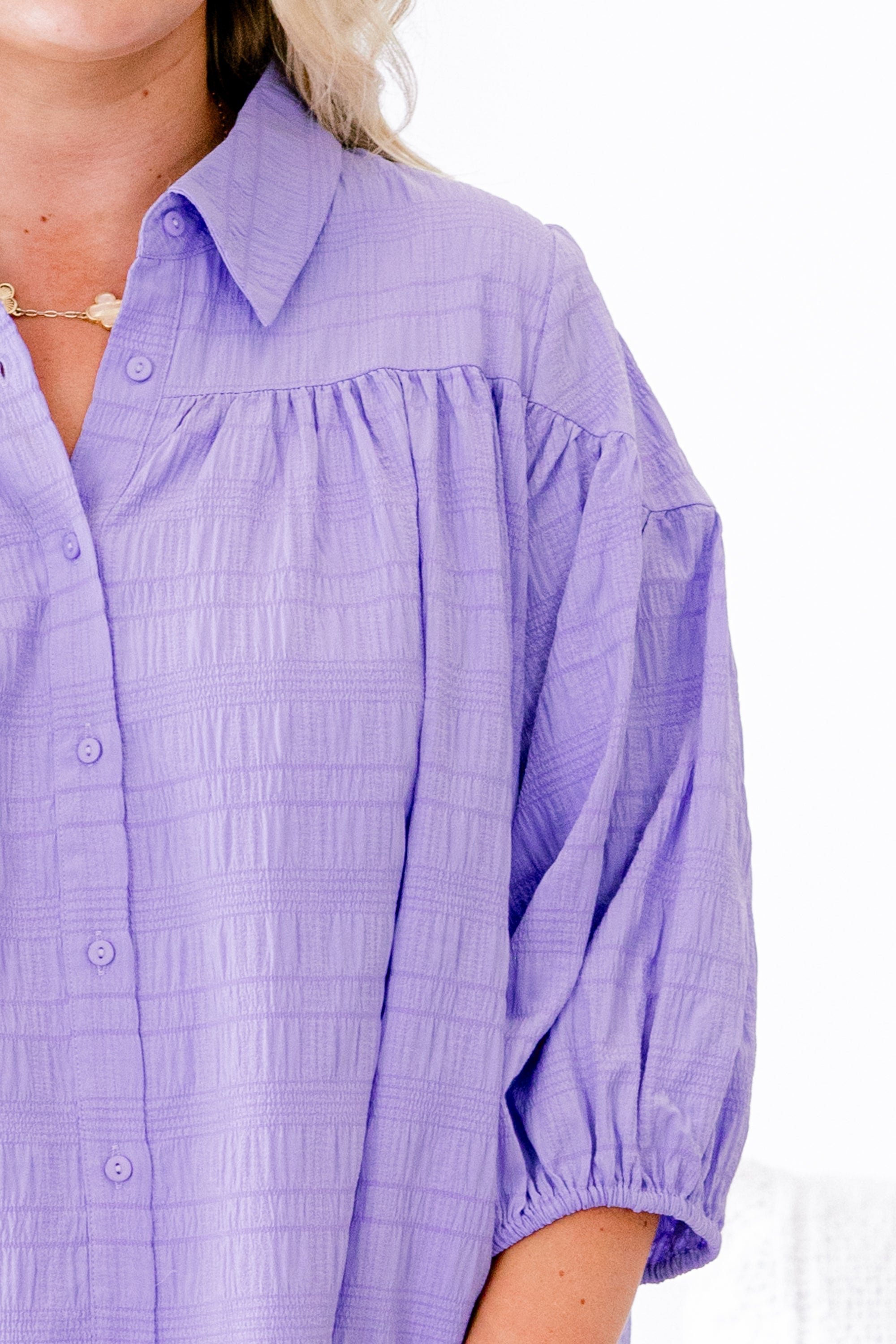 Love Is All Around Blouse, Purple