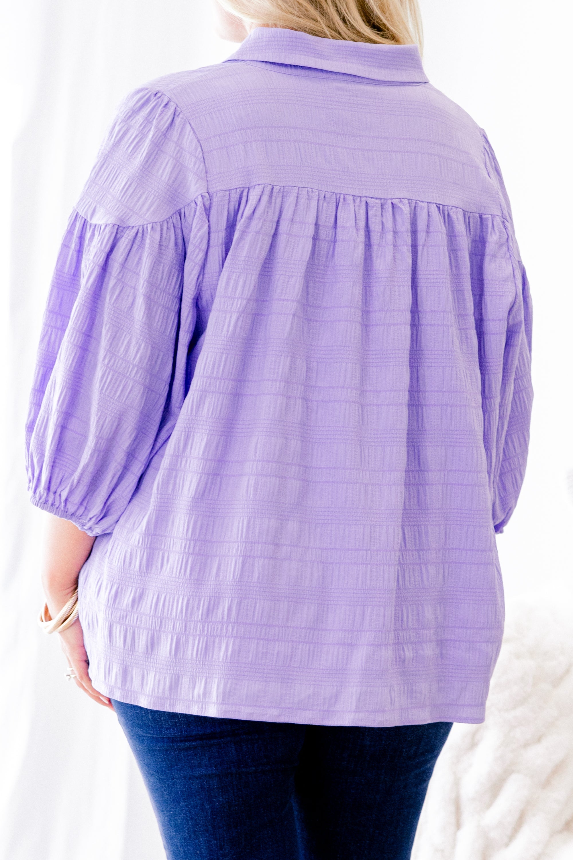 Love Is All Around Blouse, Purple
