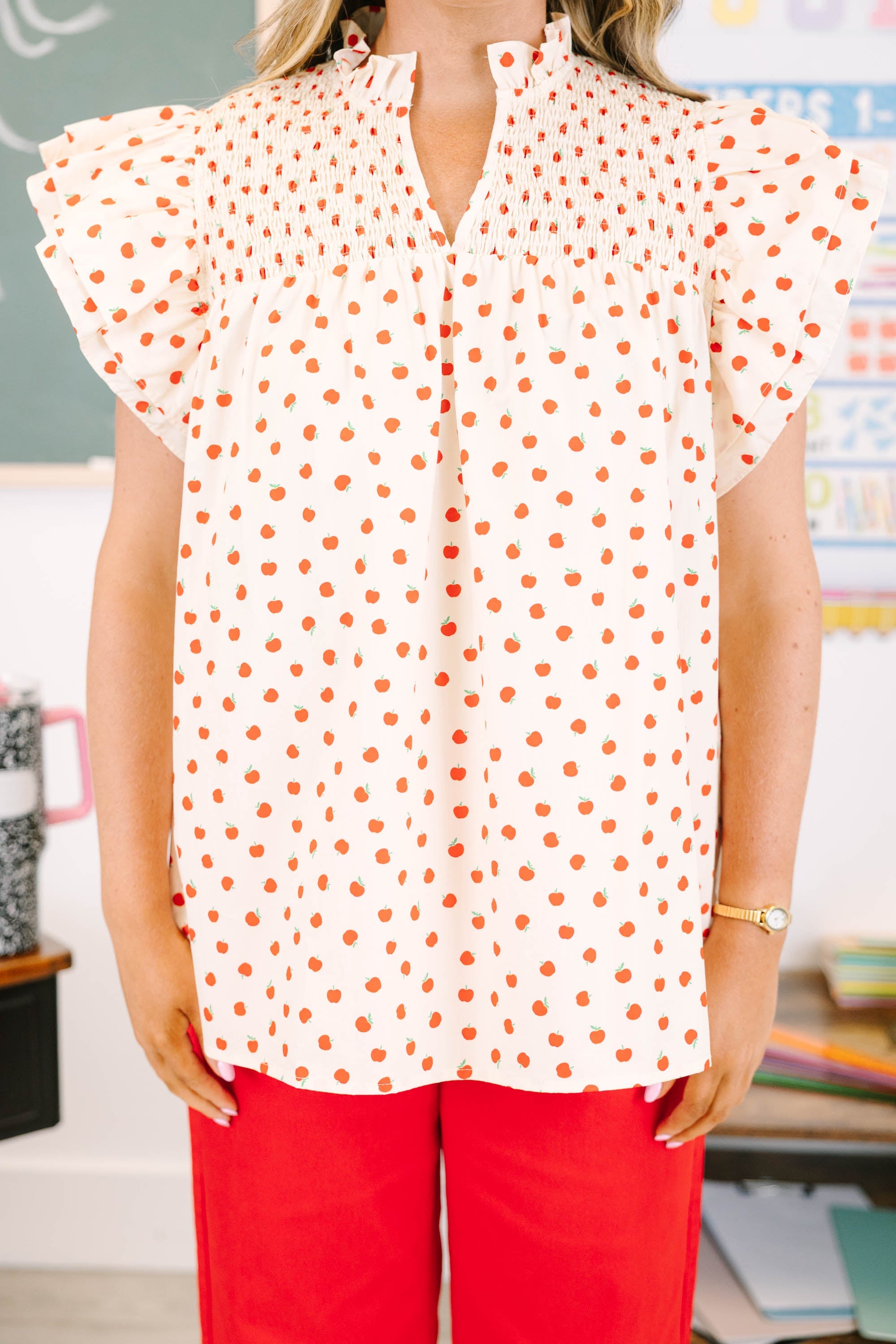 Love Like Mine Top, Cream Apple