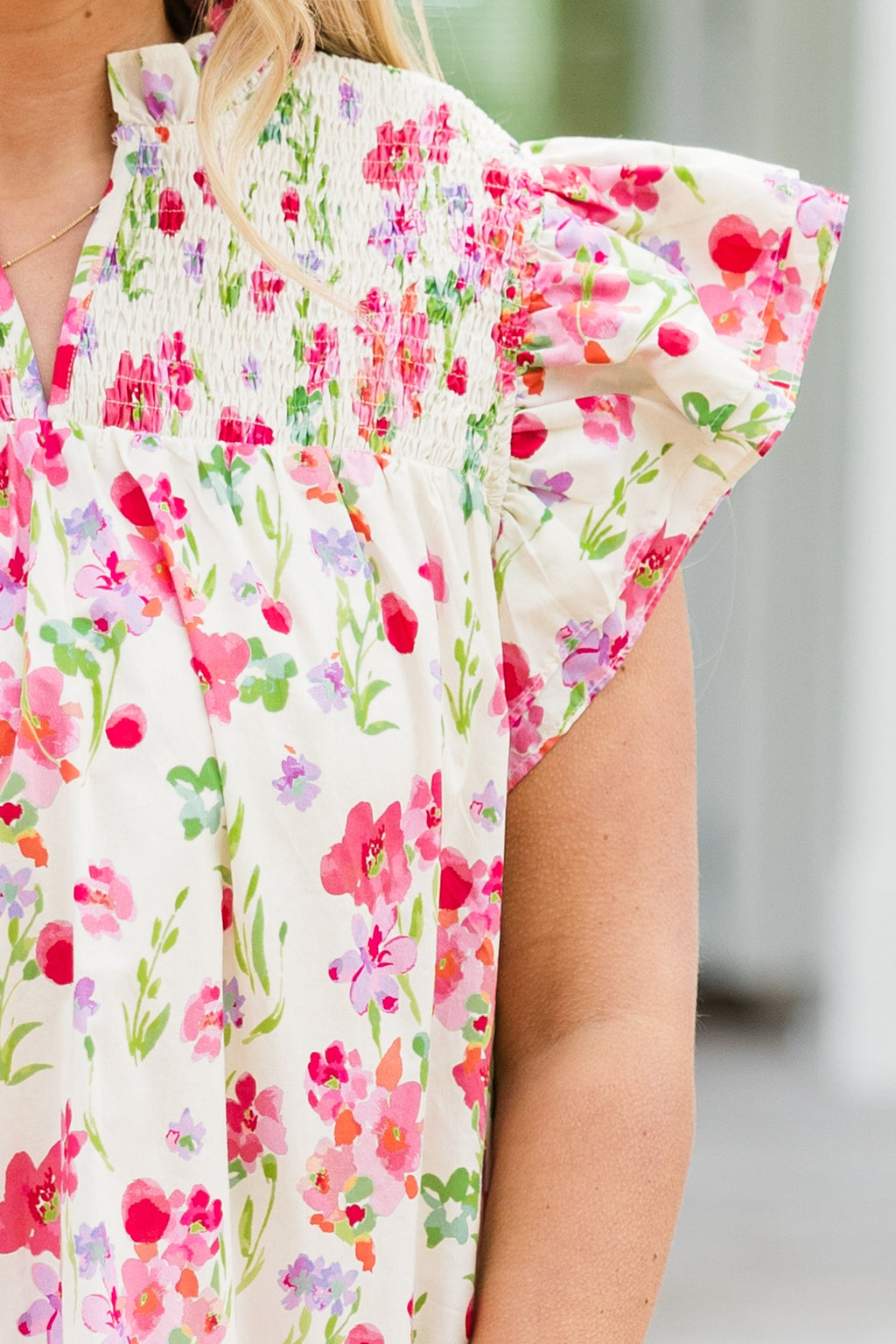 Love Like Mine Top, Ivory Floral