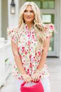 Love Like Mine Top, Ivory Floral