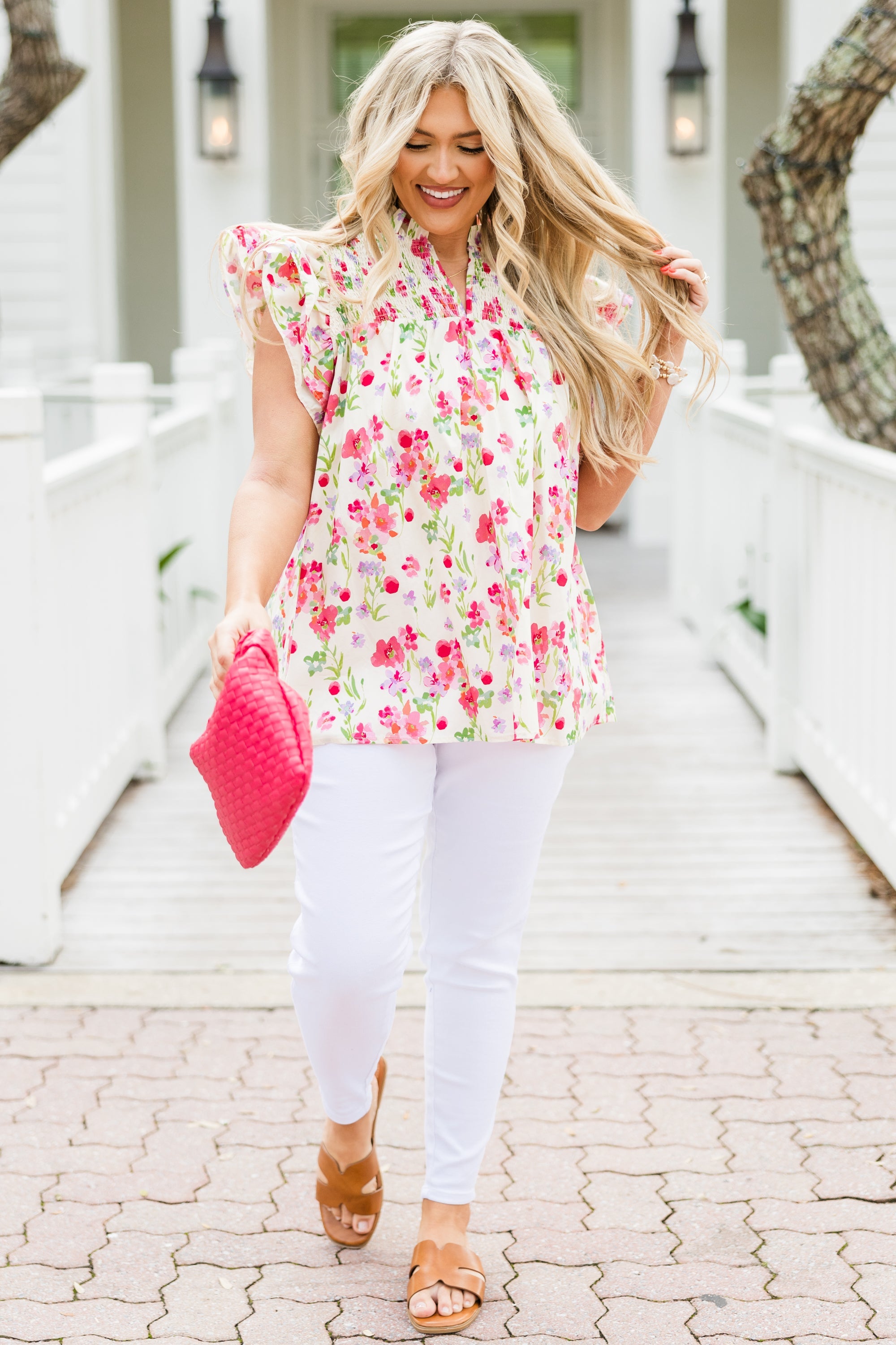 Love Like Mine Top, Ivory Floral