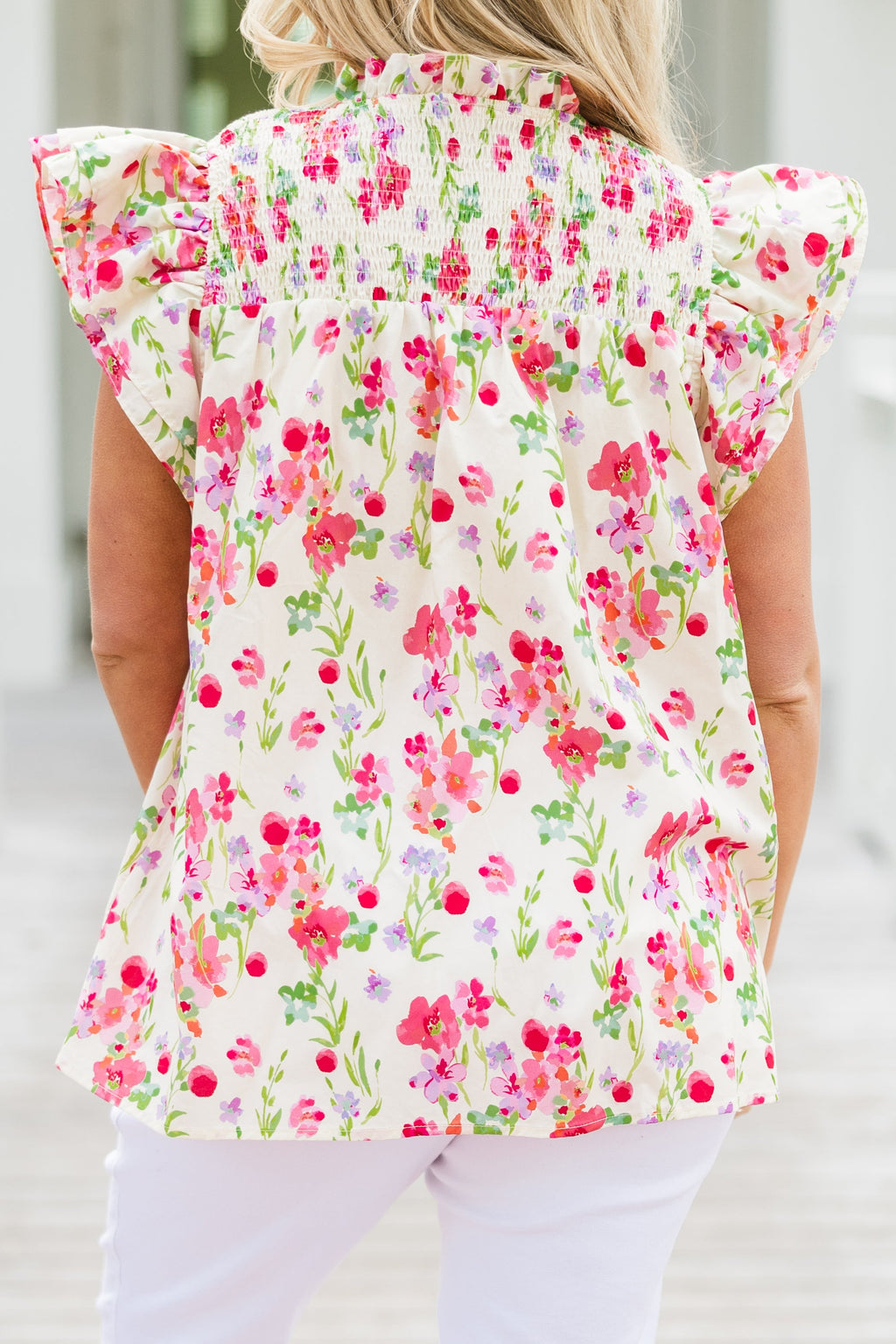 Love Like Mine Top, Ivory Floral