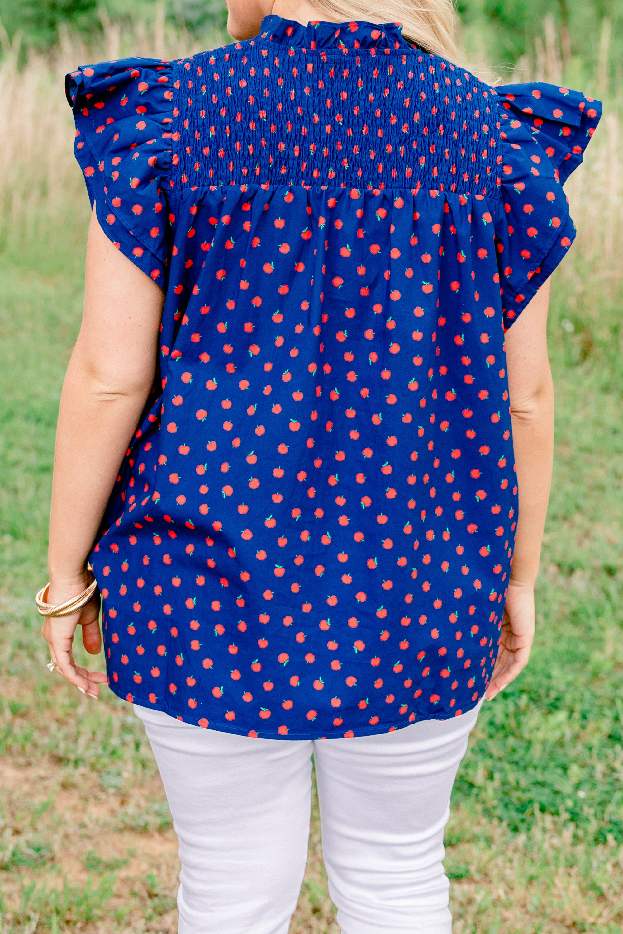 Love Like Mine Top, Navy Apple