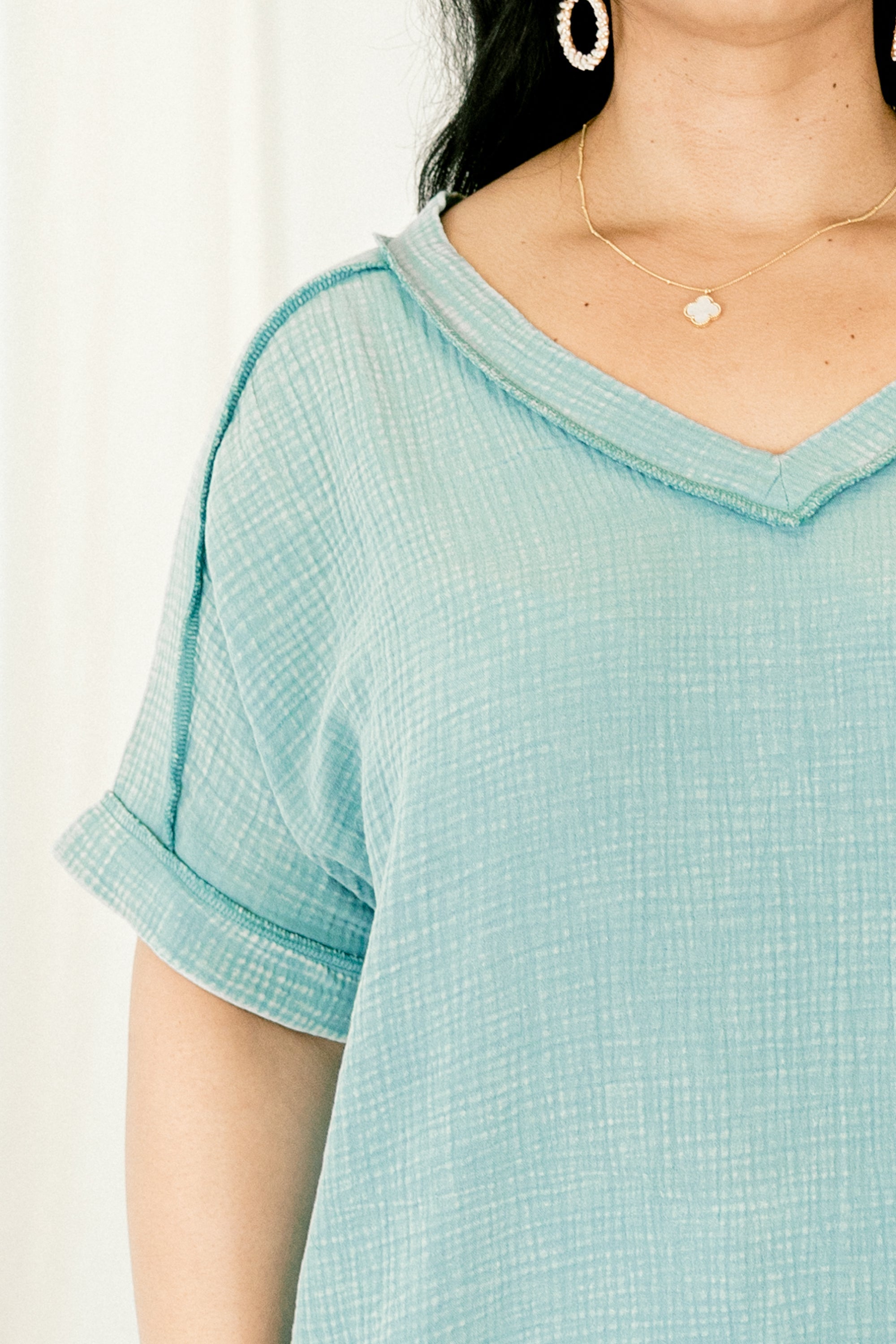 Love Like You Mean It Top,  Dusty Teal