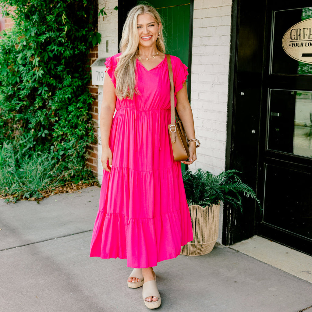 Love Me or Leave Me Dress, Hot Pink