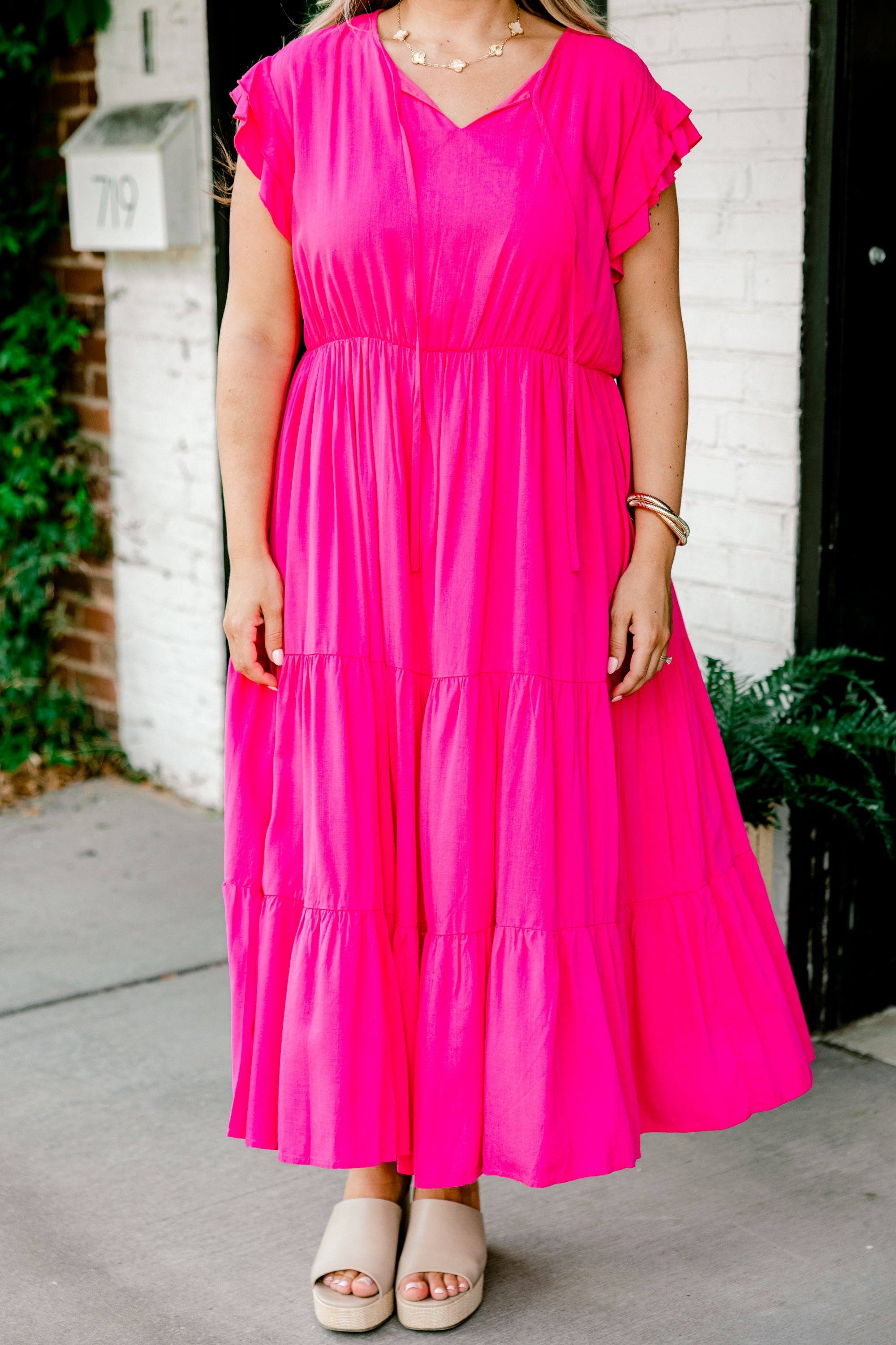 Love Me or Leave Me Dress, Hot Pink