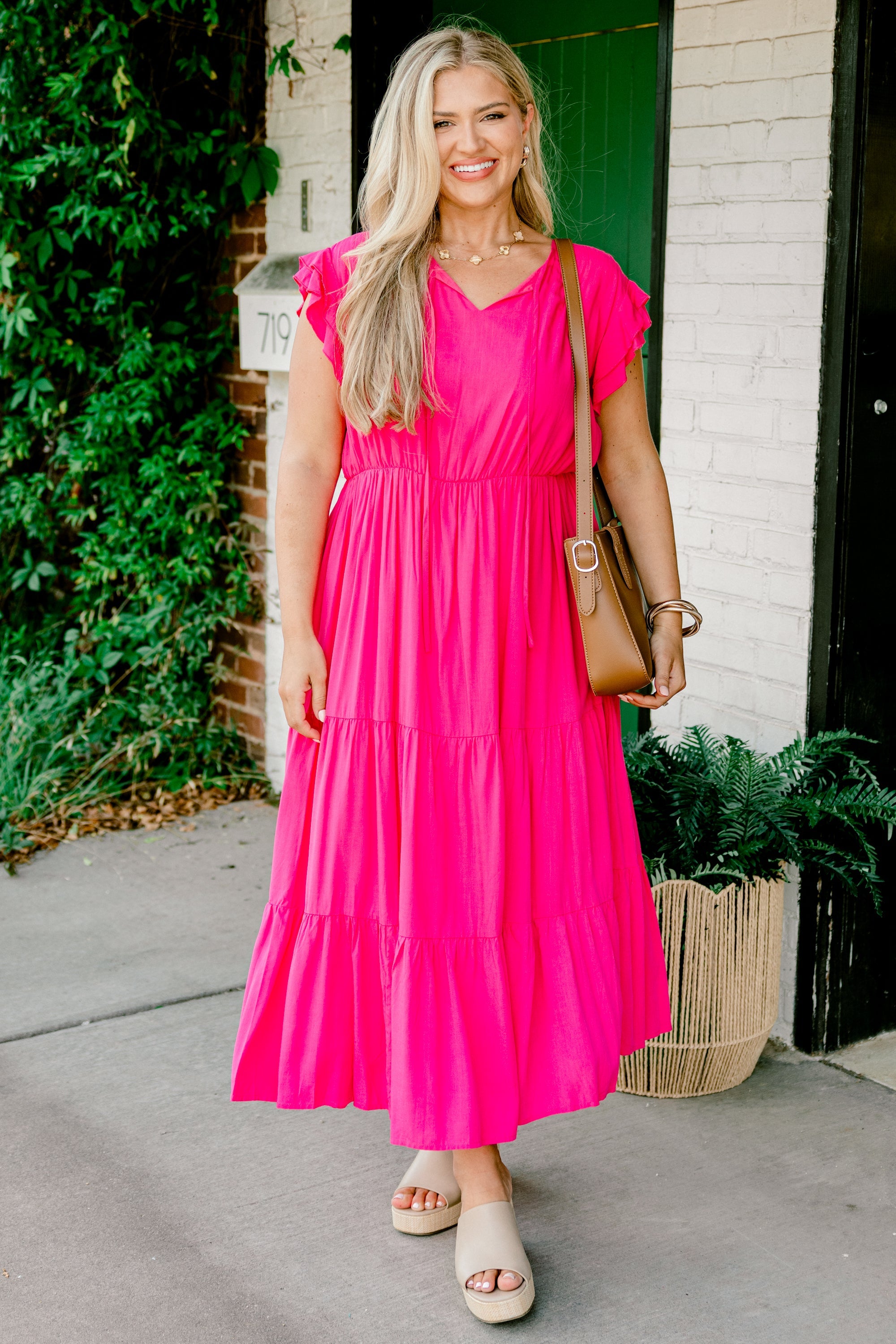 Love Me or Leave Me Dress, Hot Pink