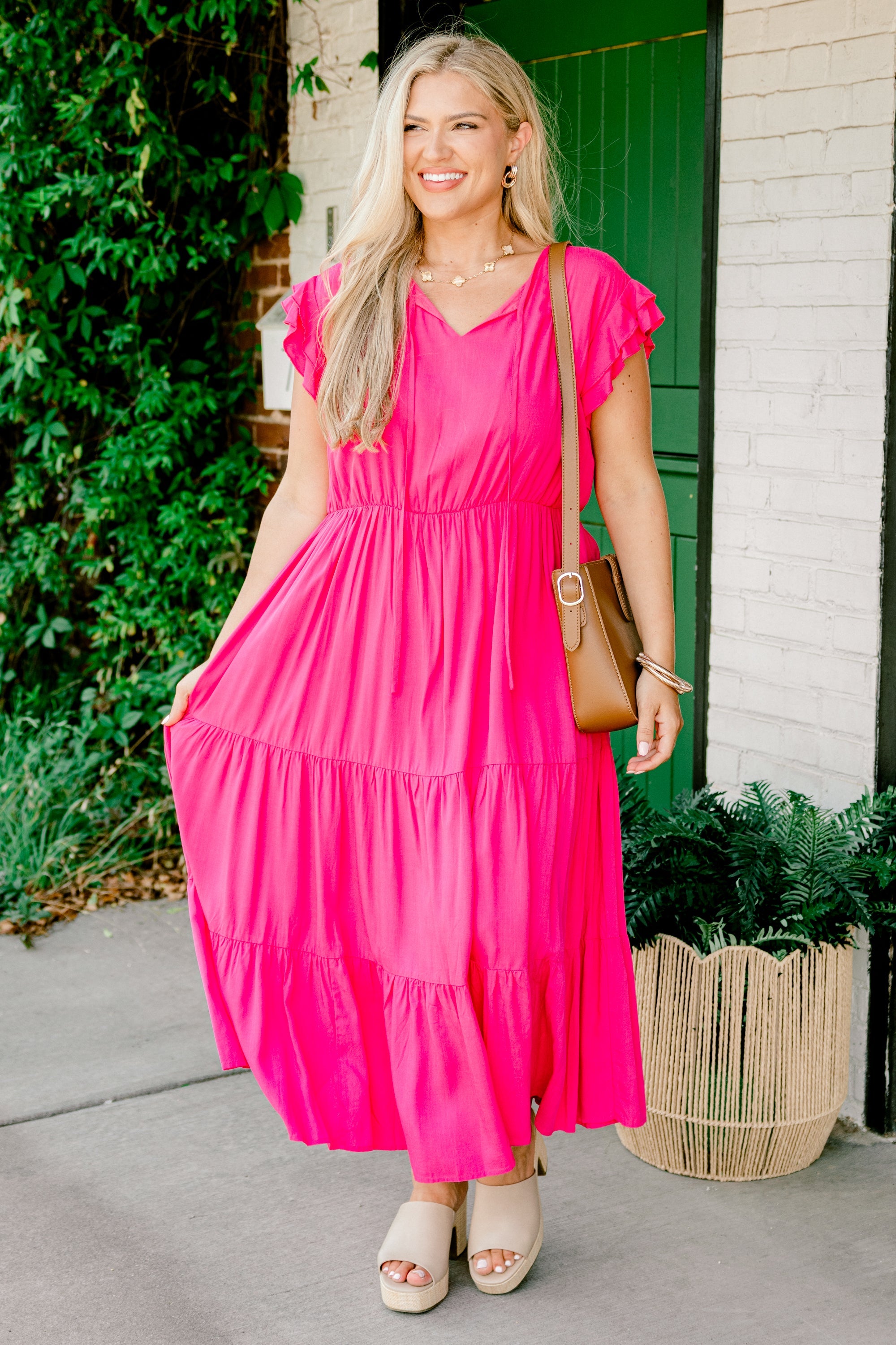 Love Me or Leave Me Dress, Hot Pink