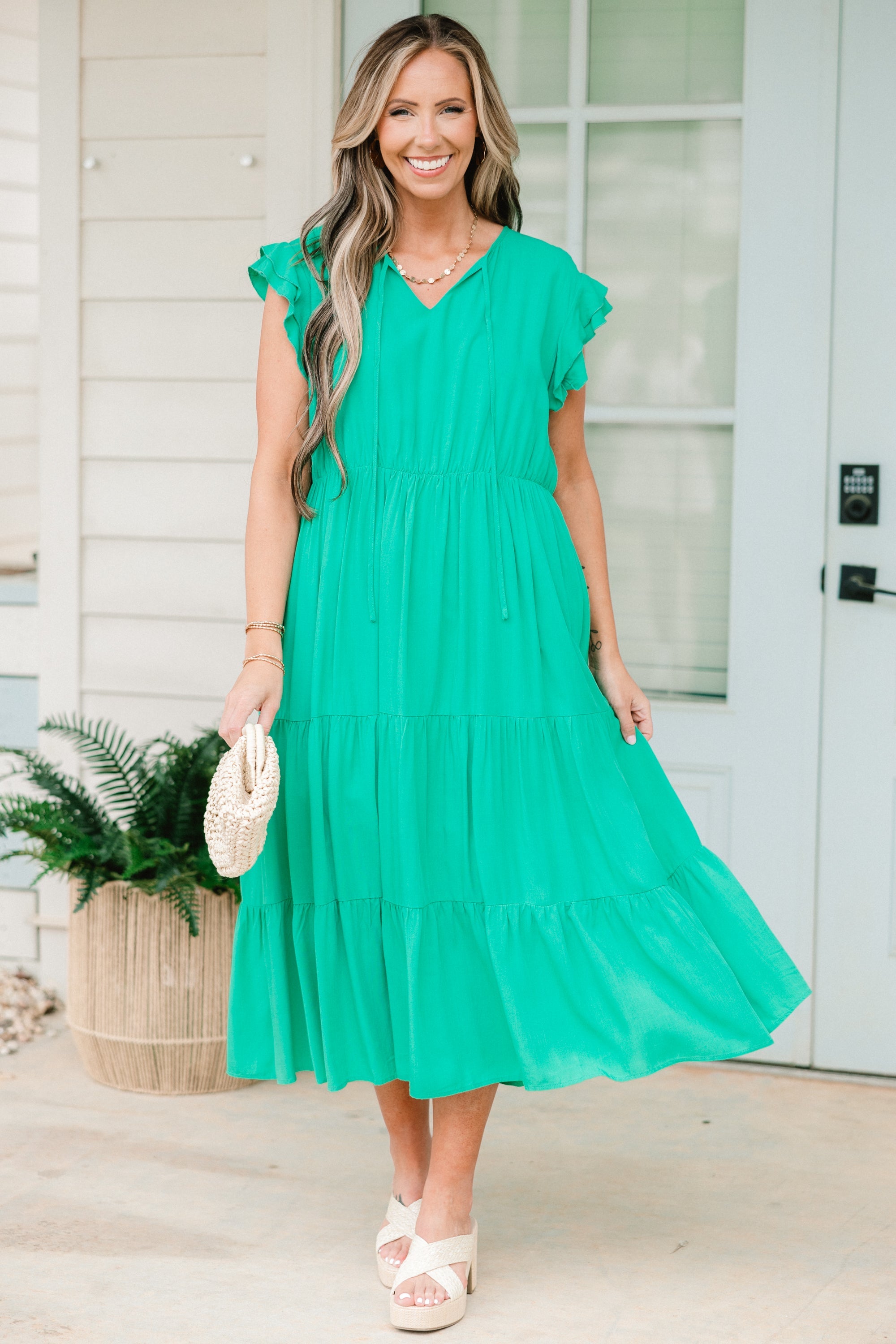 Love Me or Leave Me Dress, Teal