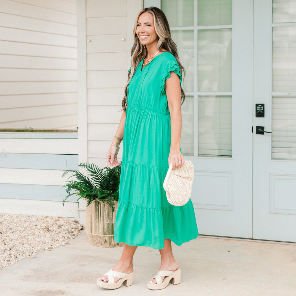 Love Me or Leave Me Dress, Teal