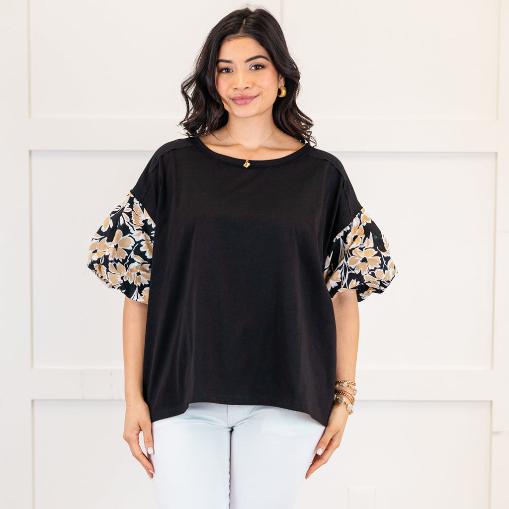 Love My Life Top, Black
