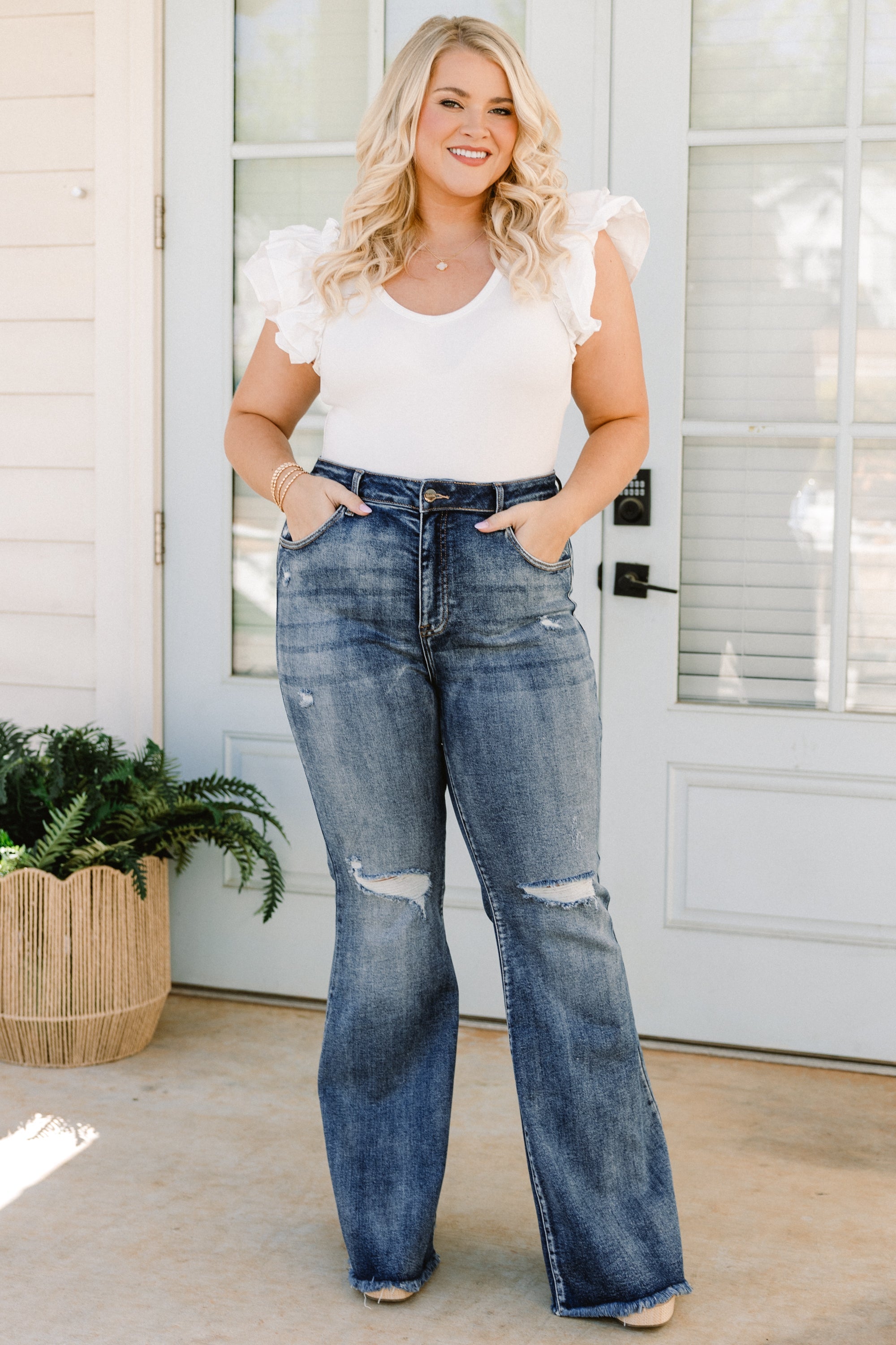 Love You Long Time Jeans, Dark Wash