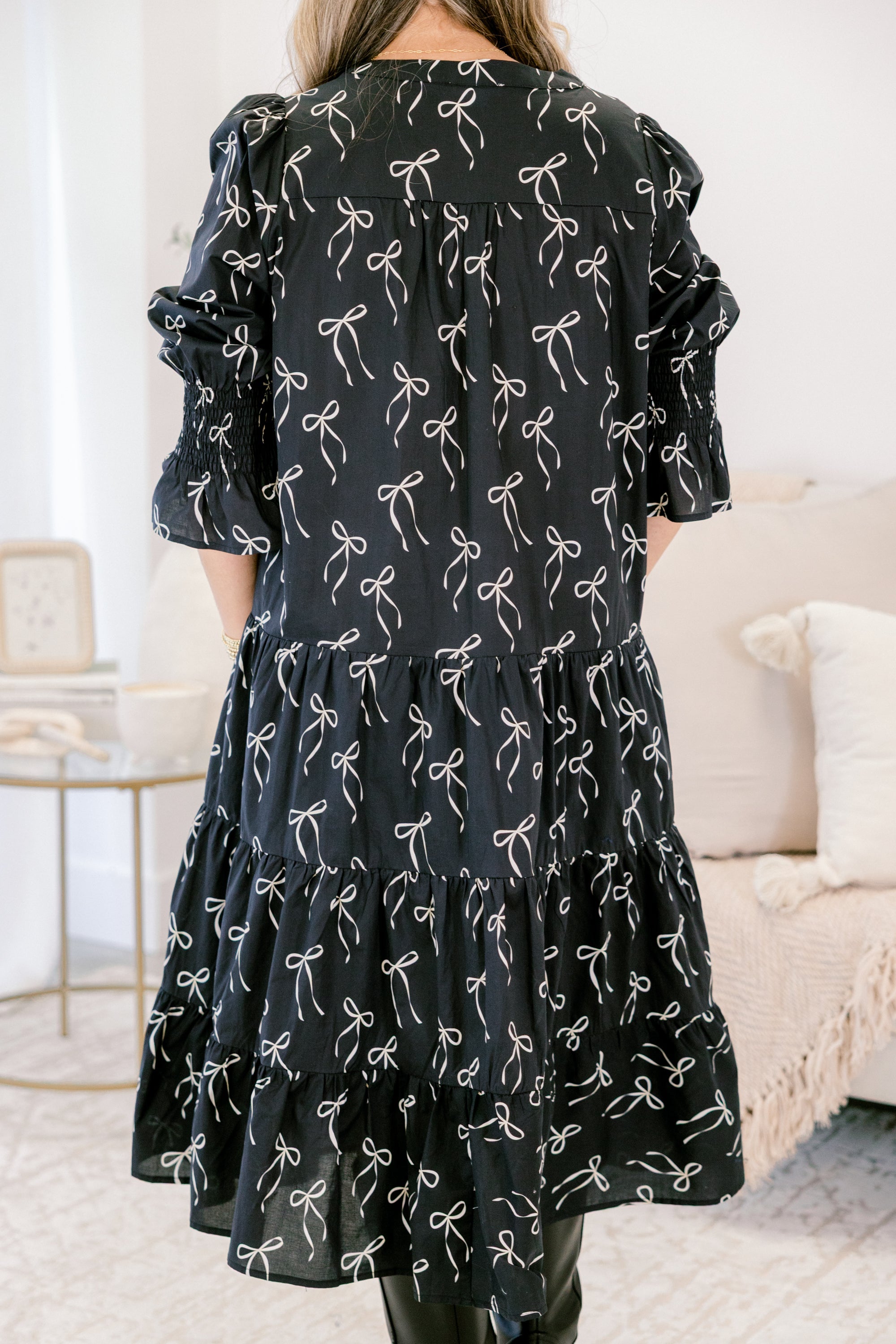 Love You So Dress, Black Bow