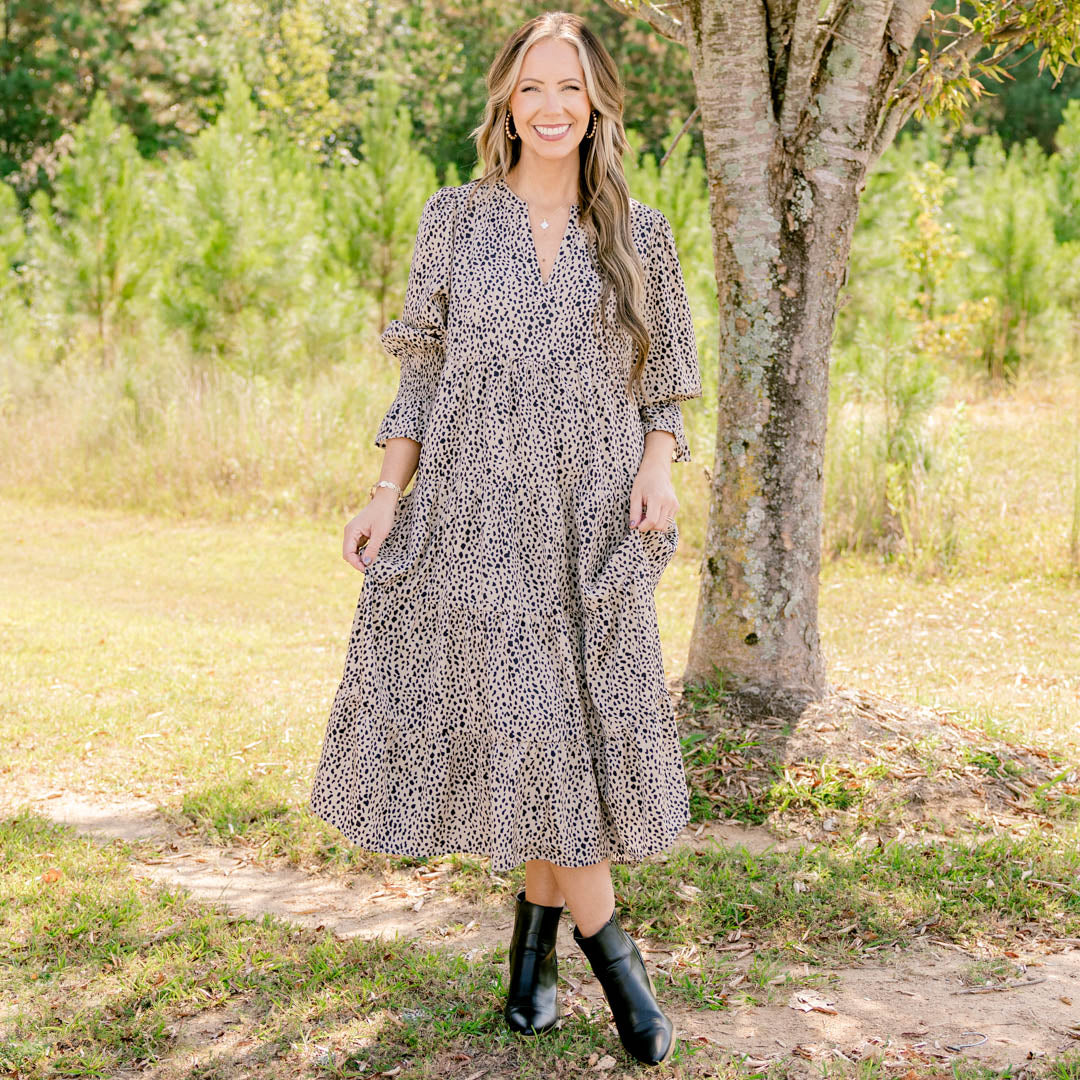 Love You So Dress, Brown Leopard