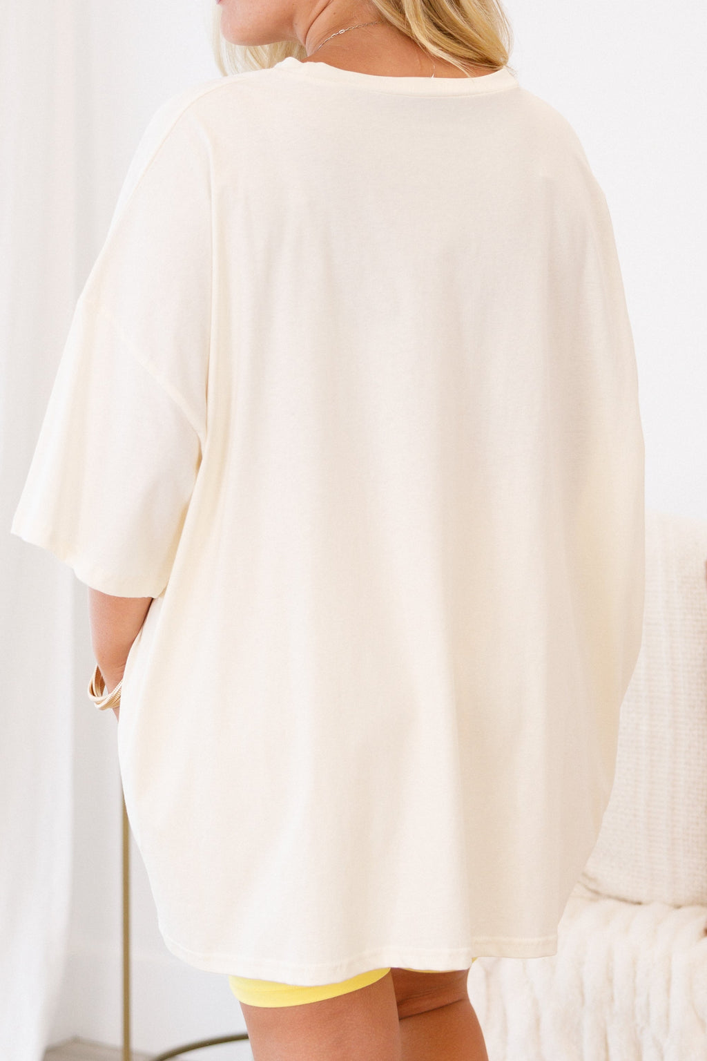 Love & Lemons Boyfriend Tee, Ivory