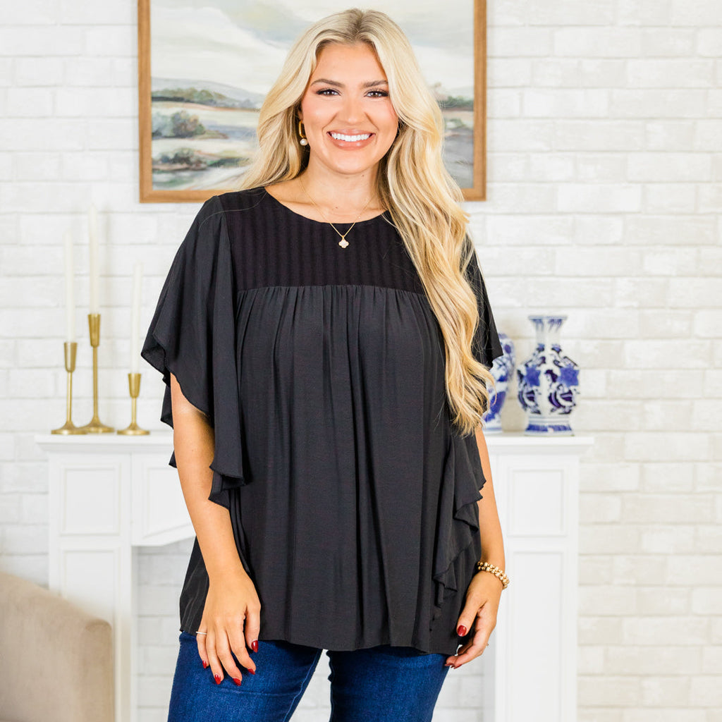 Joy And Jasmine Top, Black