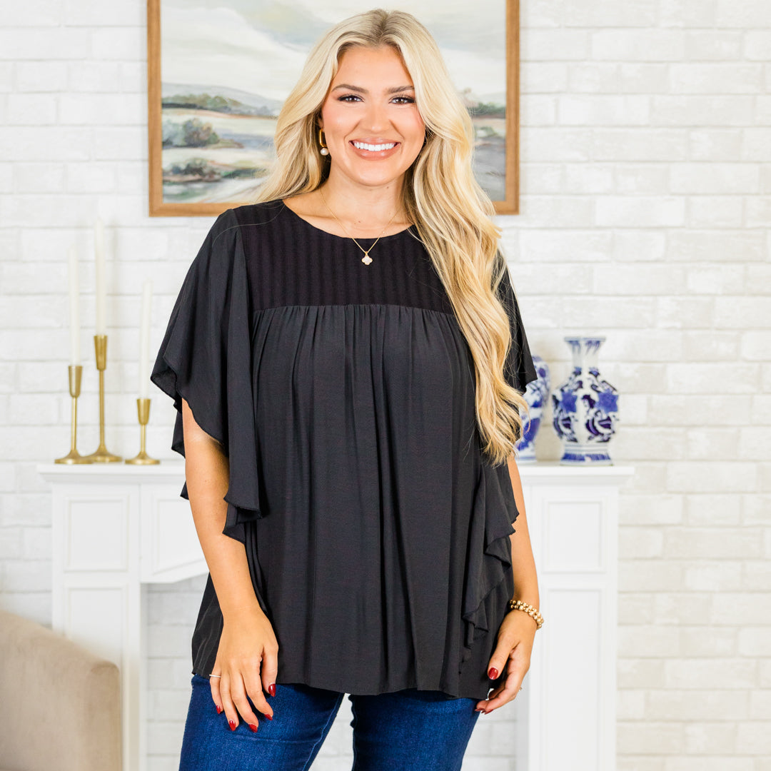 Joy And Jasmine Top, Black