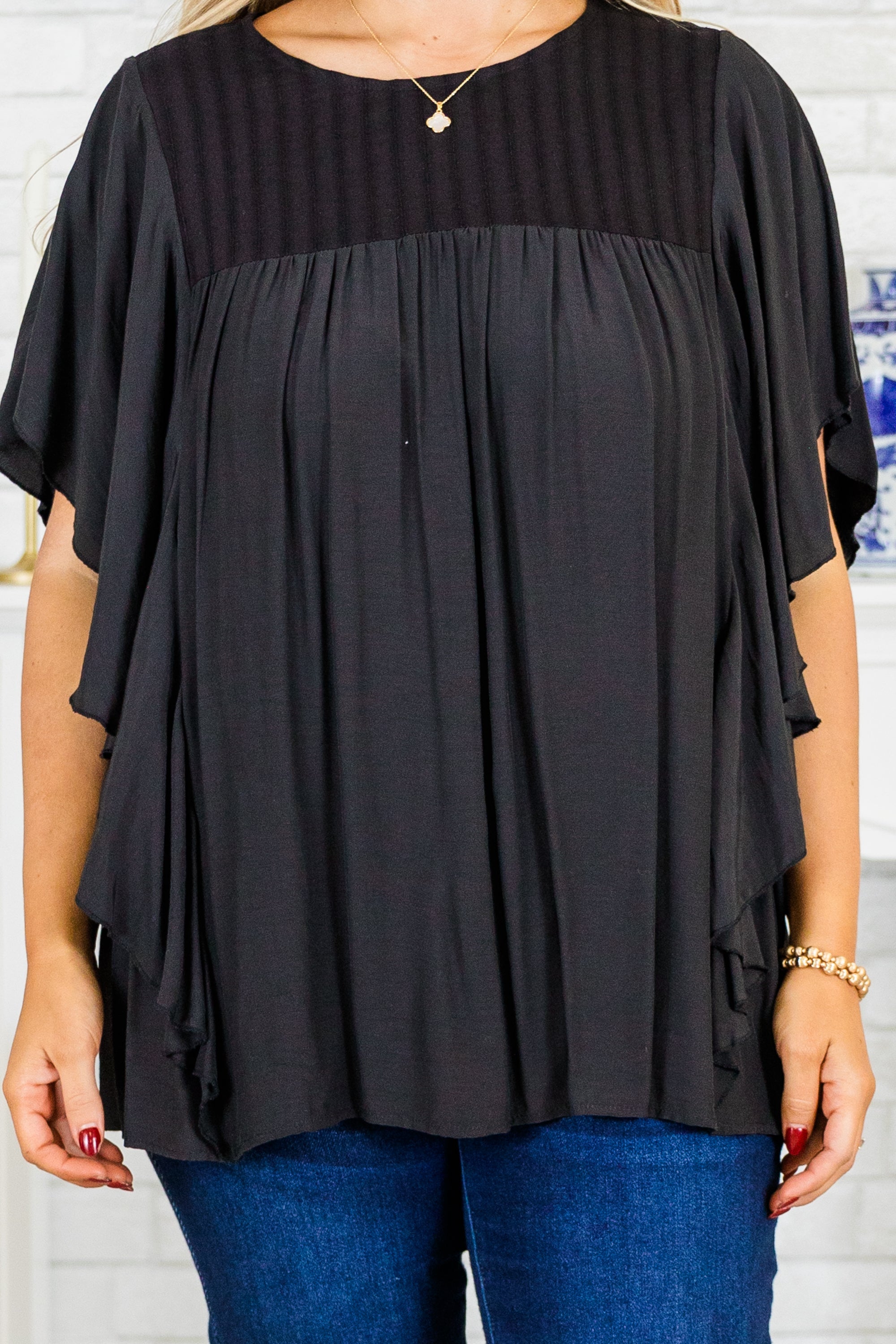 Joy And Jasmine Top, Black