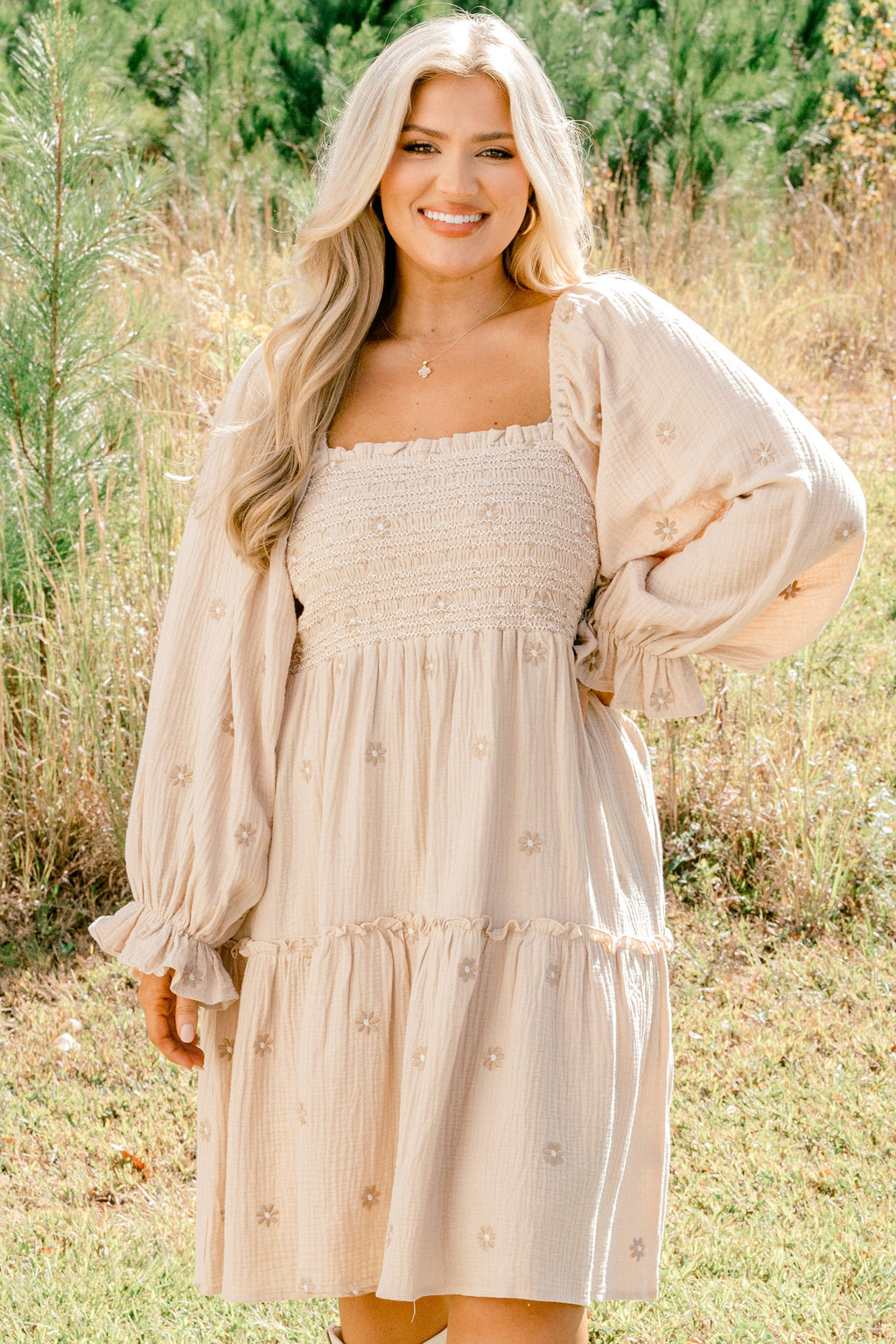 Lovely Days Dress, Tan