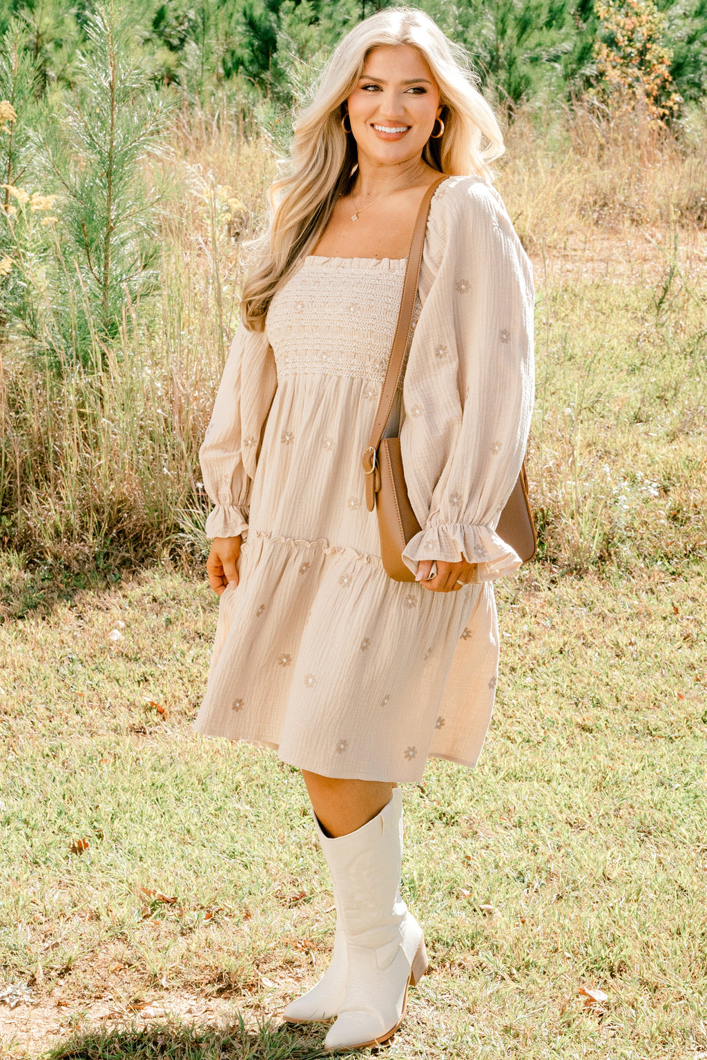 Lovely Days Dress, Tan