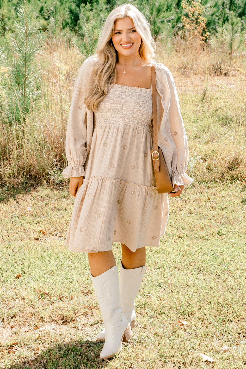 Lovely Days Dress, Tan