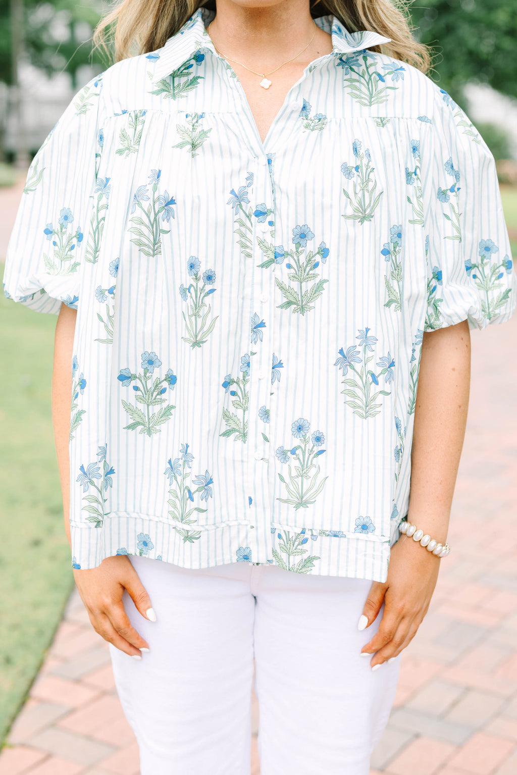 Lovely Outlook Top, Blue