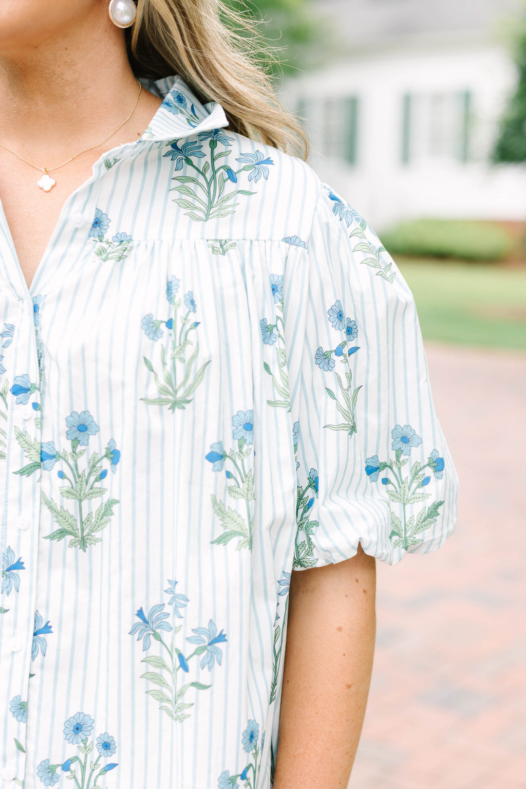 Lovely Outlook Top, Blue