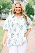 Lovely Outlook Top, Blue